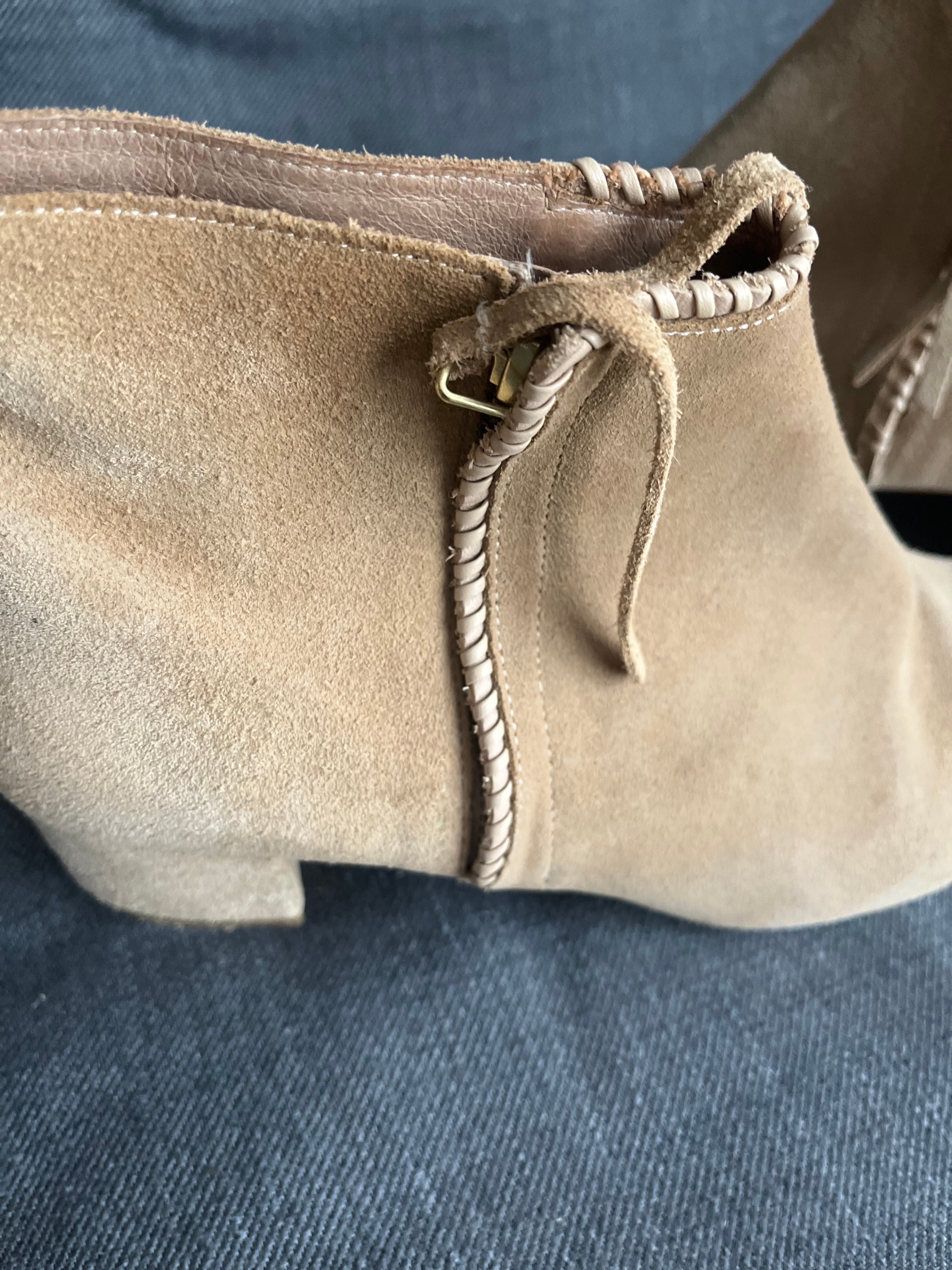 Maje Suede Ankle Boots Size 38