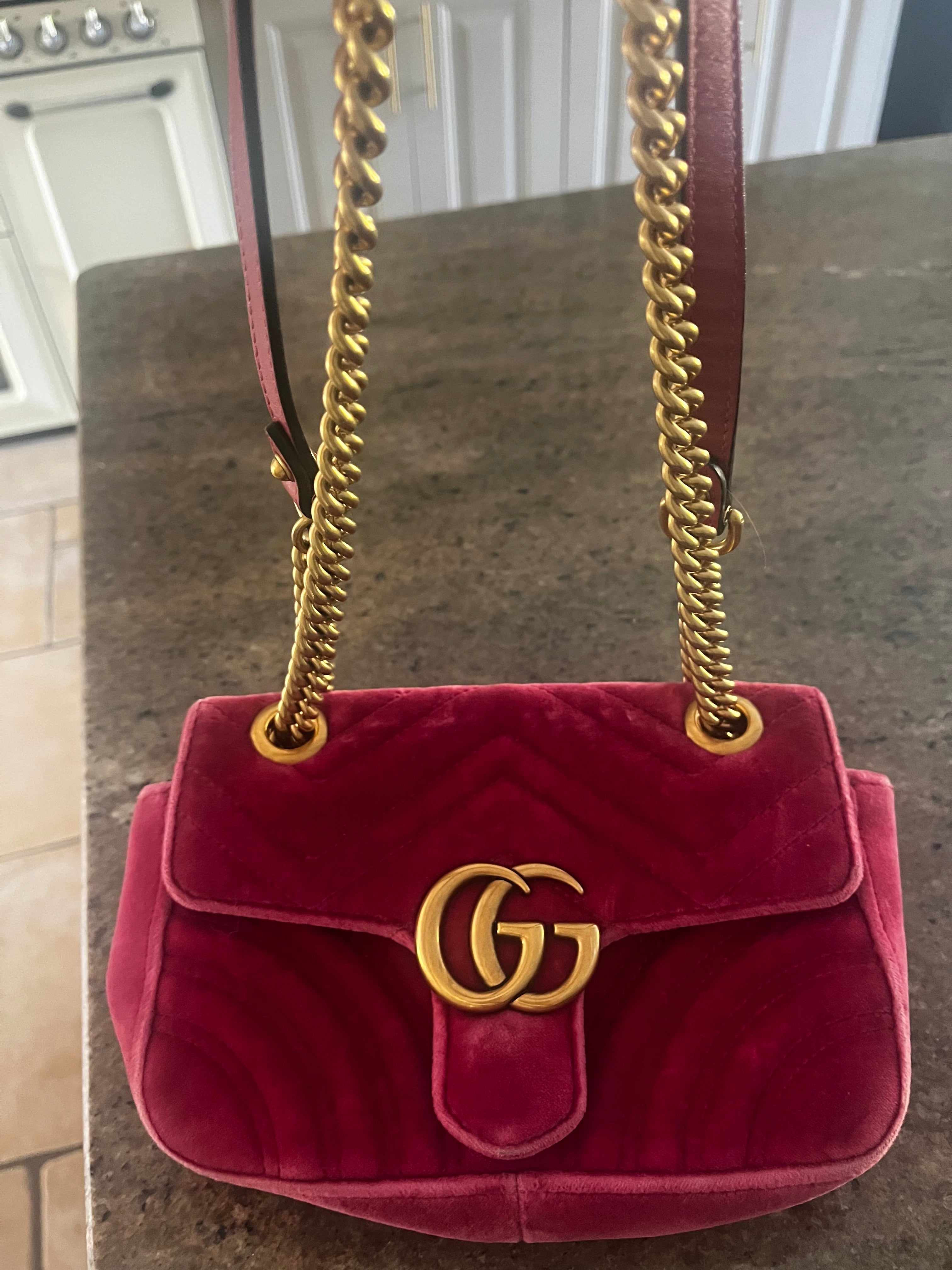 Gucci Velvet Marmont Bag