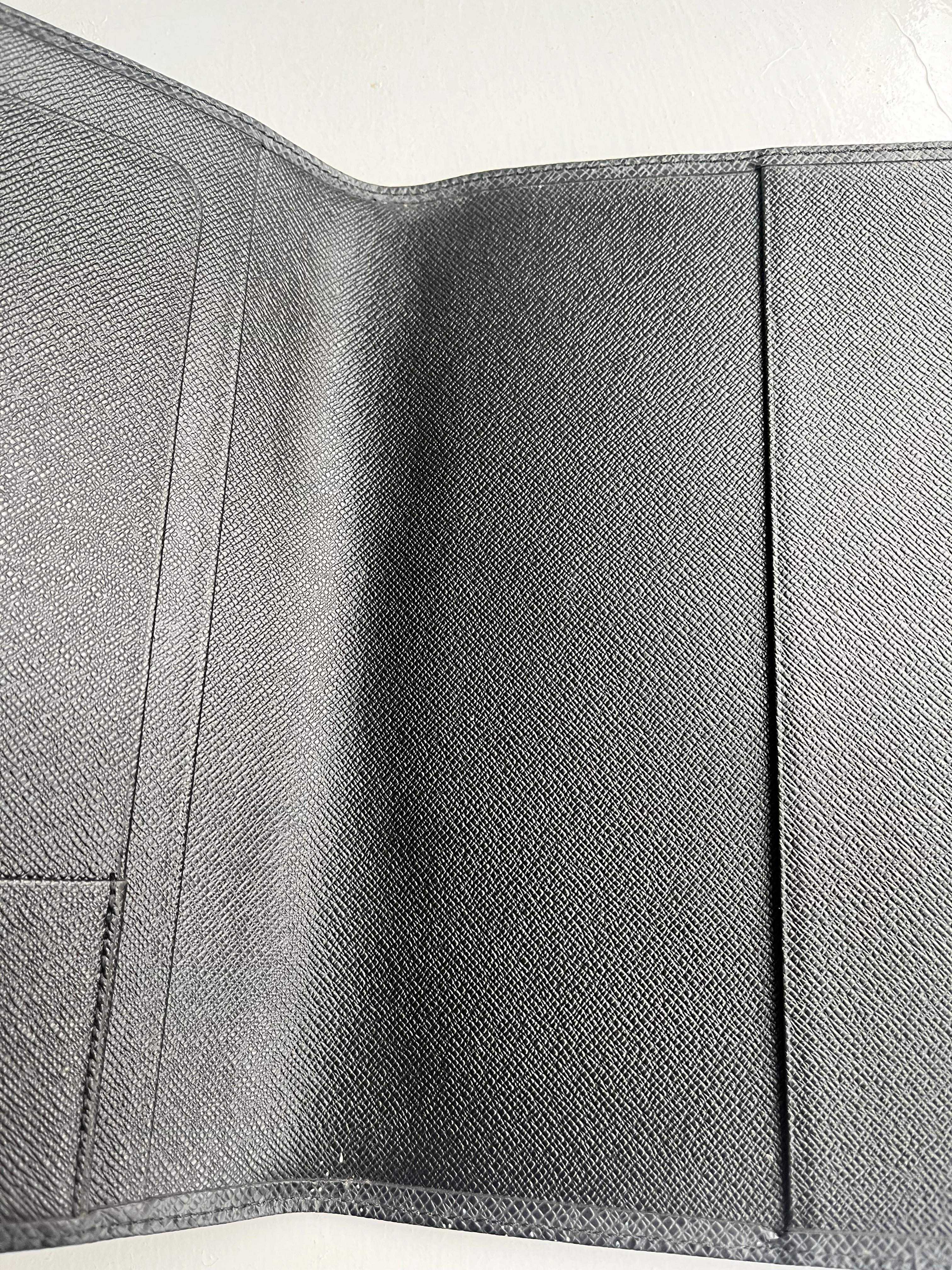 Louis Vuitton Black Epi Leather Agenda