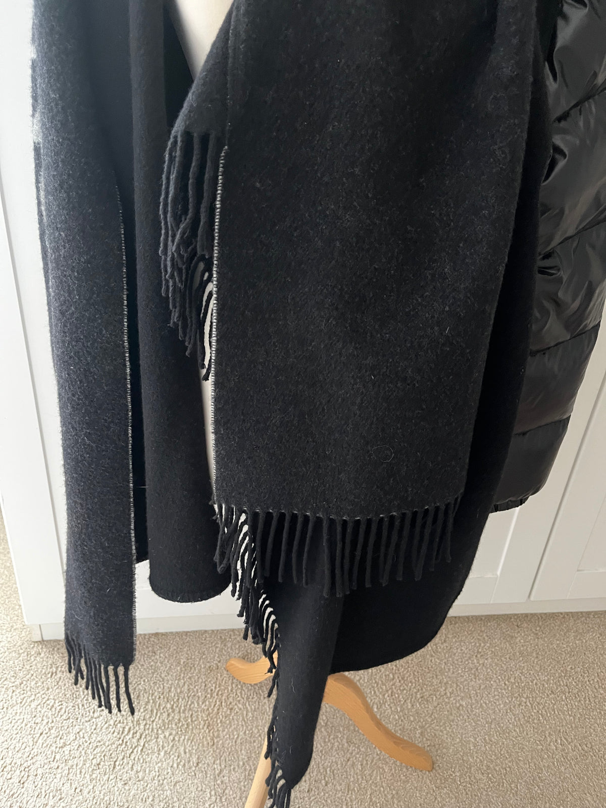 Moncler Wool Shawl Coat Size L