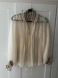 Sandro Cream Blouse Size 10