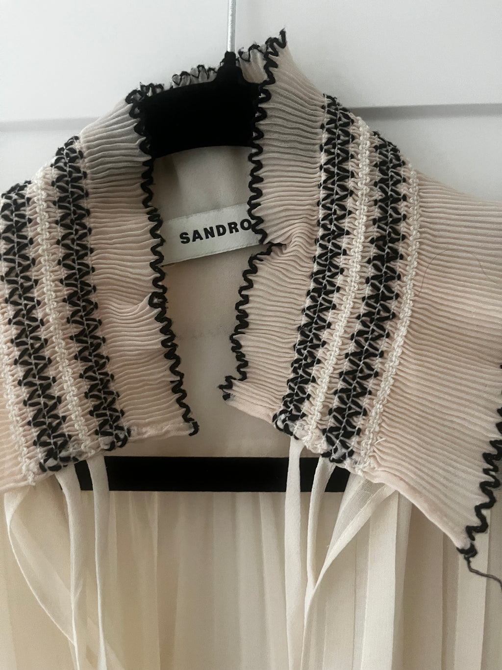 Sandro Cream Blouse Size 10