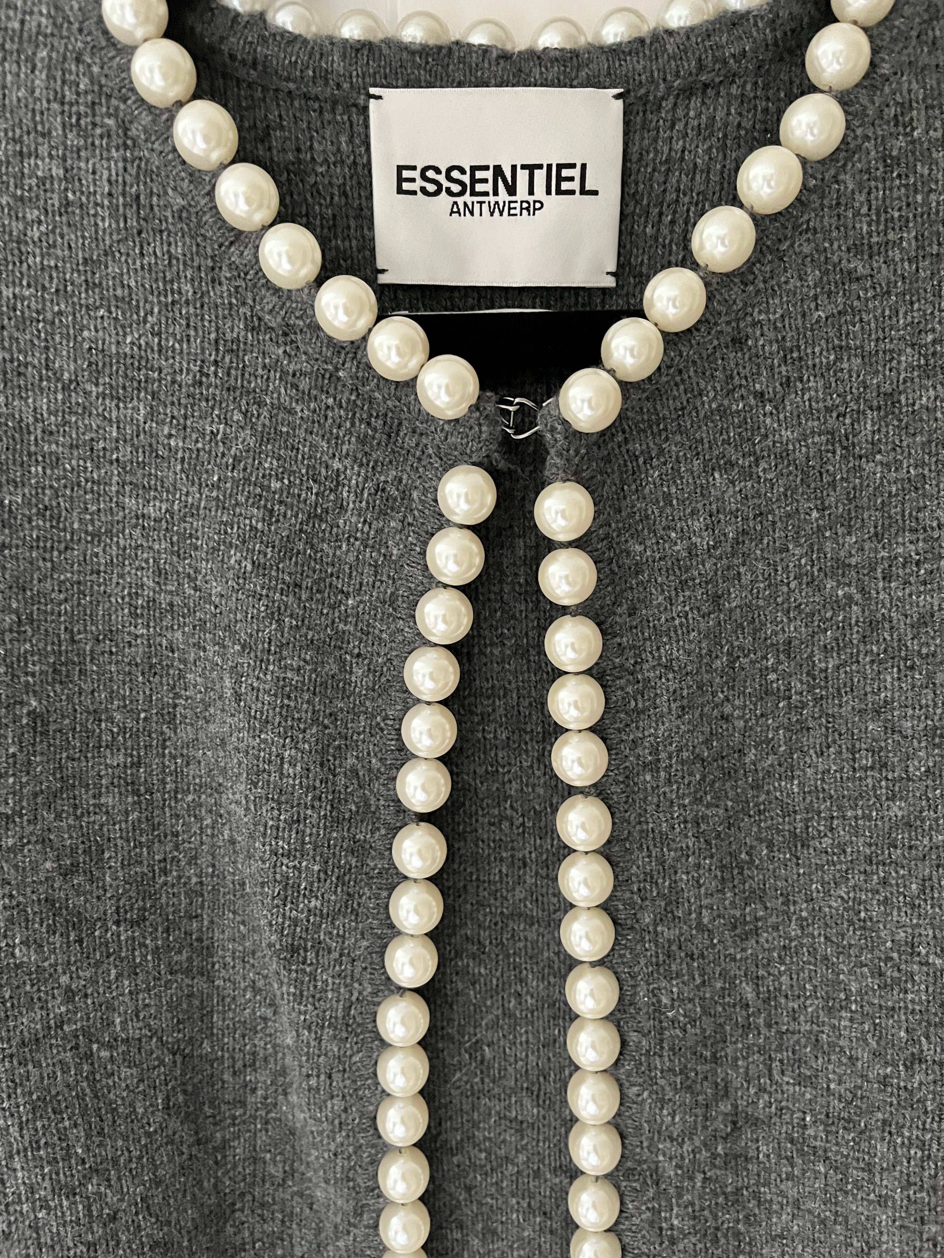 Essential Antwerp Grey Pearl Cardigan