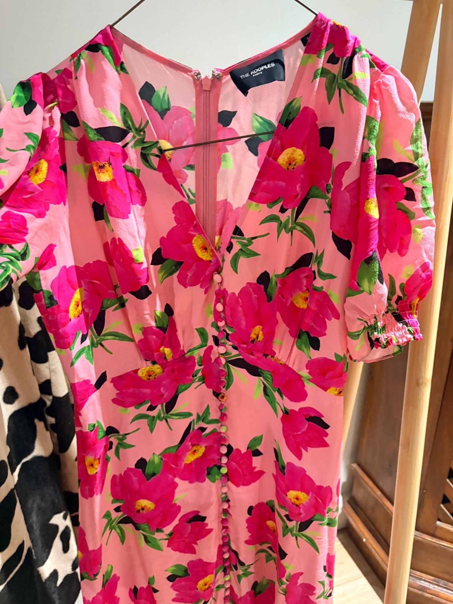 The Kooples Pink Silk Dress Size 2 (10)