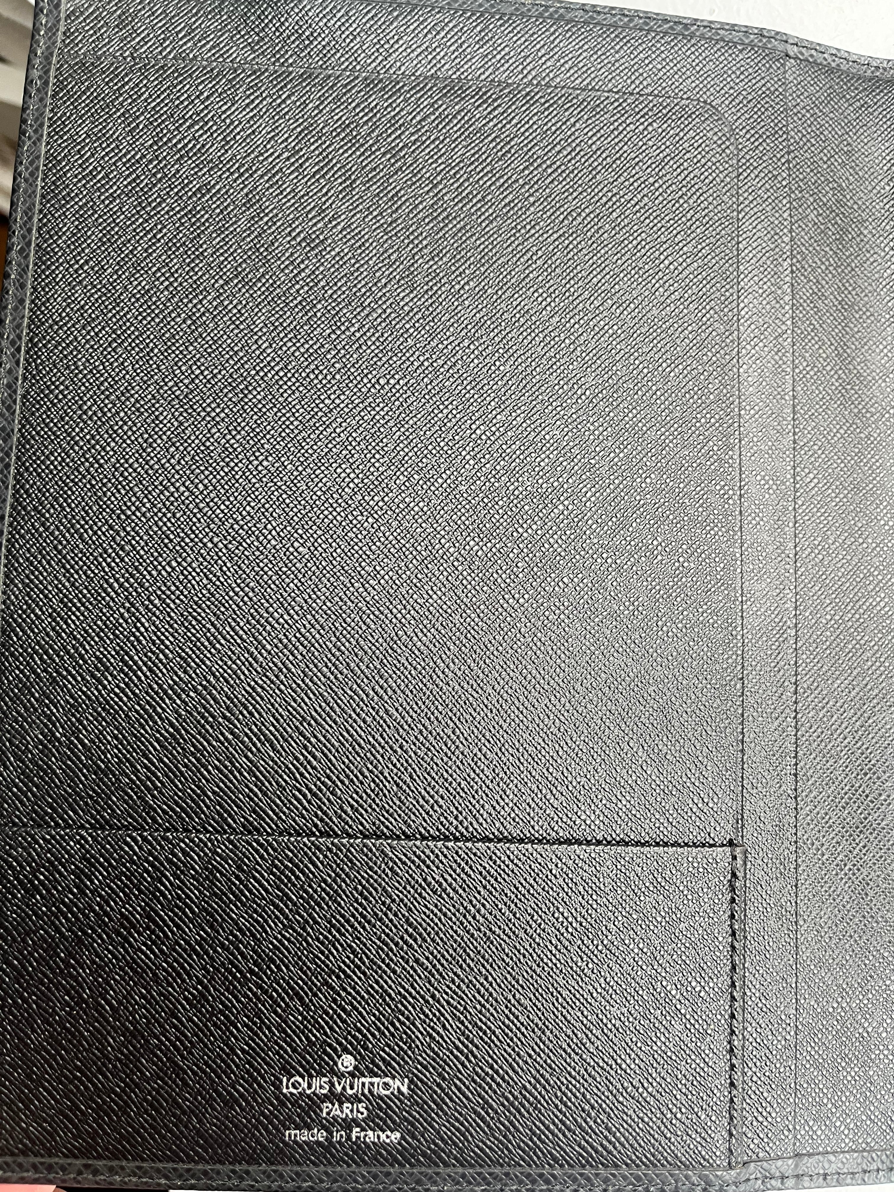 Louis Vuitton Black Epi Leather Agenda