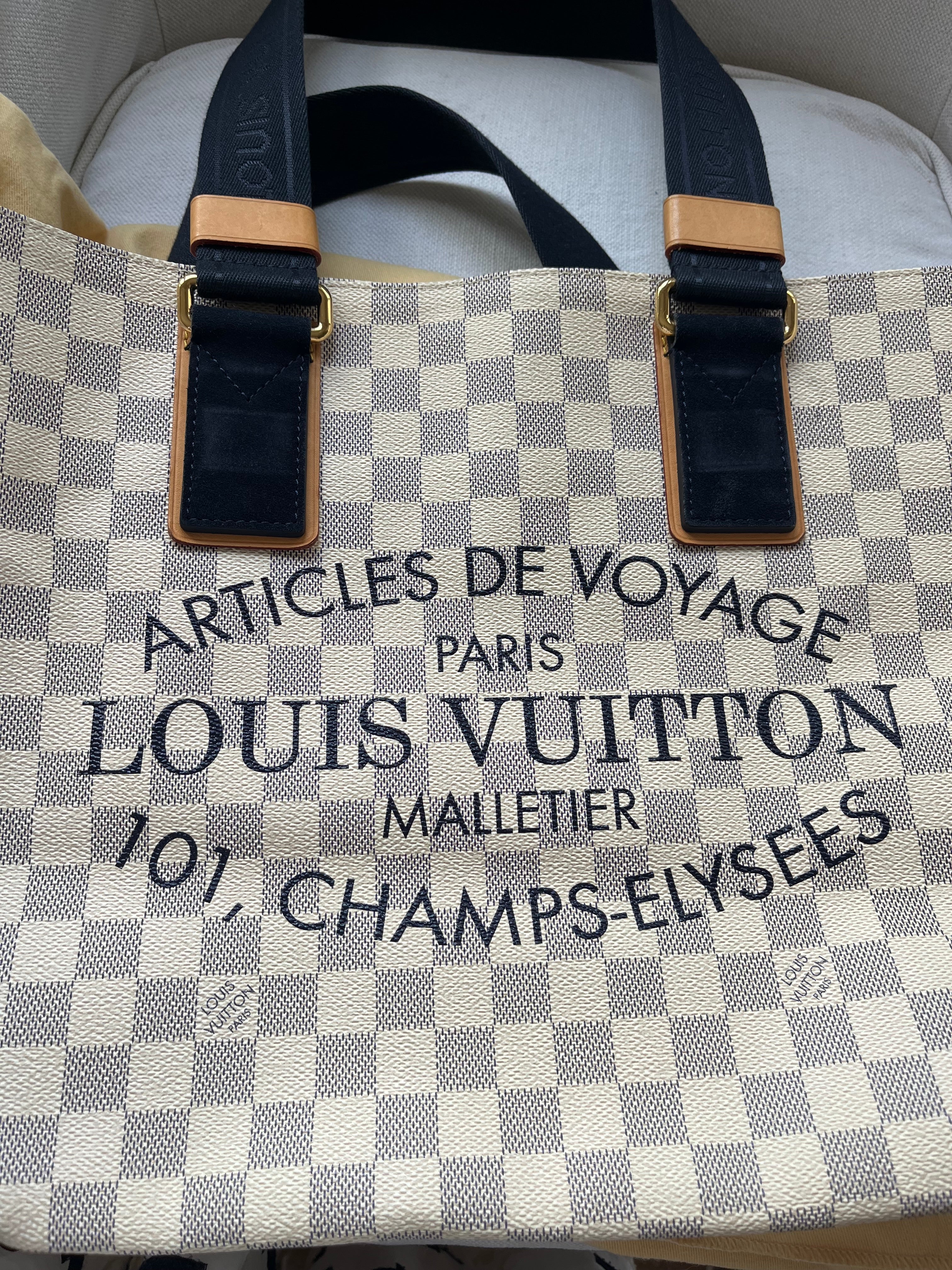 Louis Vuitton Damier Azur Beach Cabas Bag
