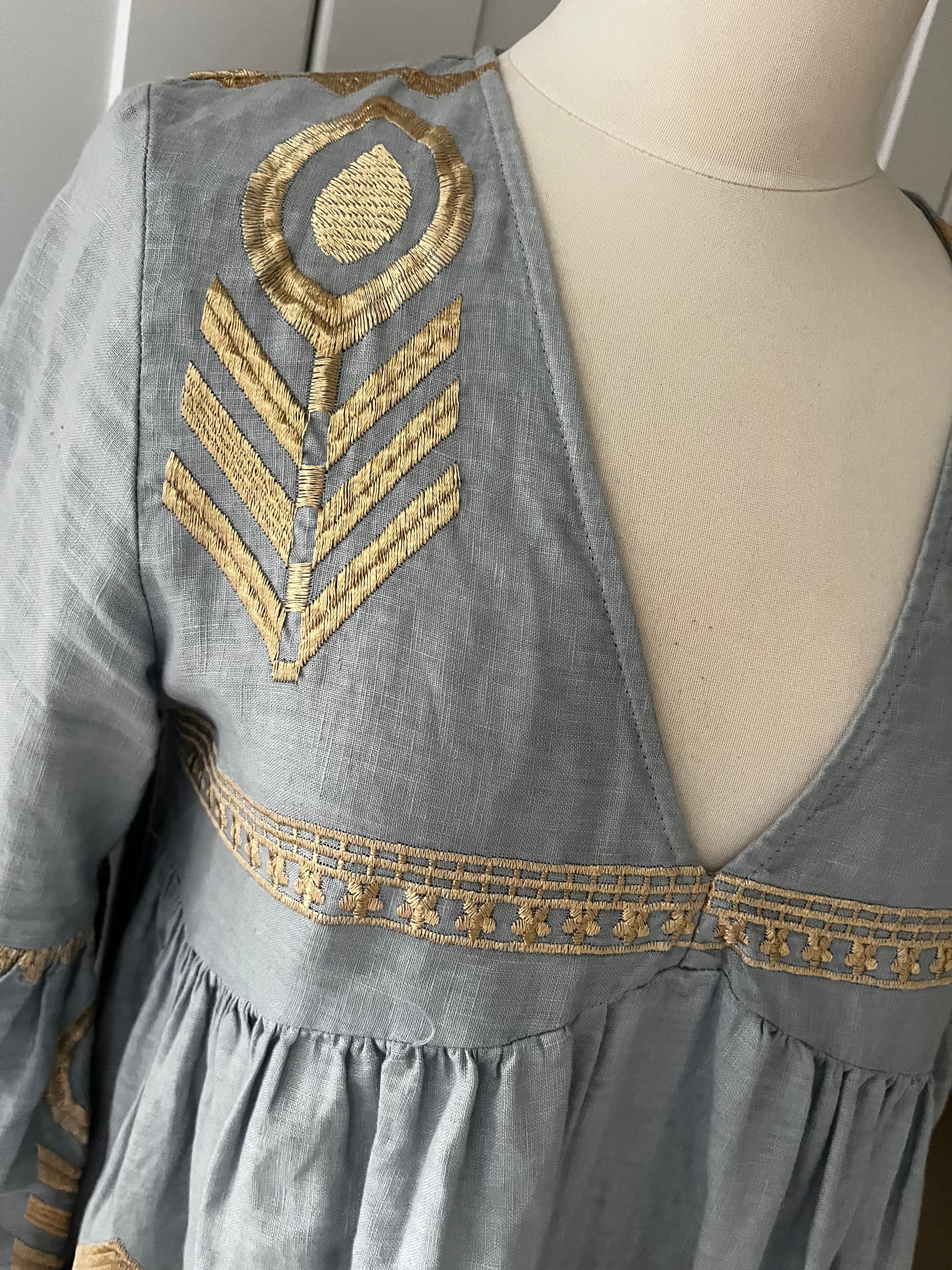 Greek Archaic Kori Dress Size S