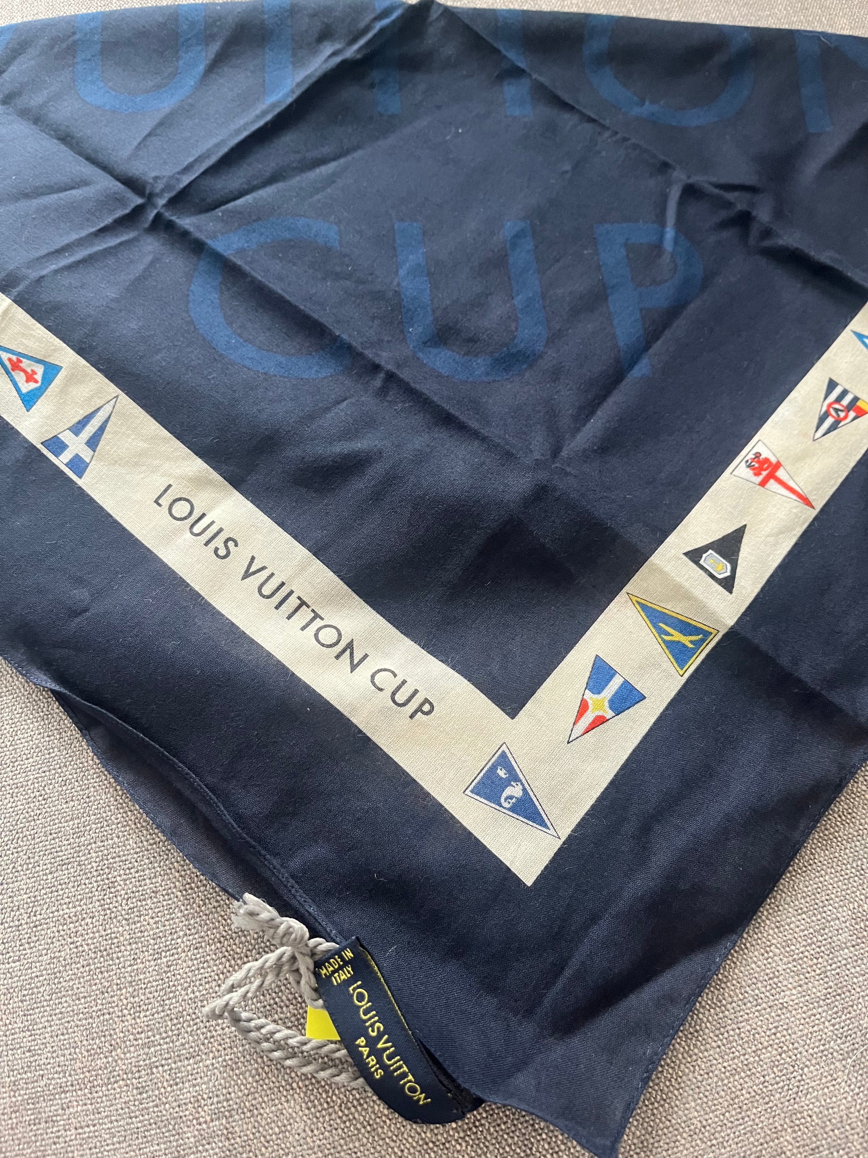 Louis Vuitton Navy Scarf/Bandana