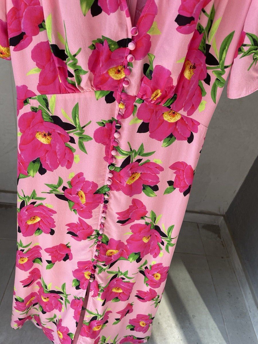 The Kooples Pink Silk Dress Size 2 (10)