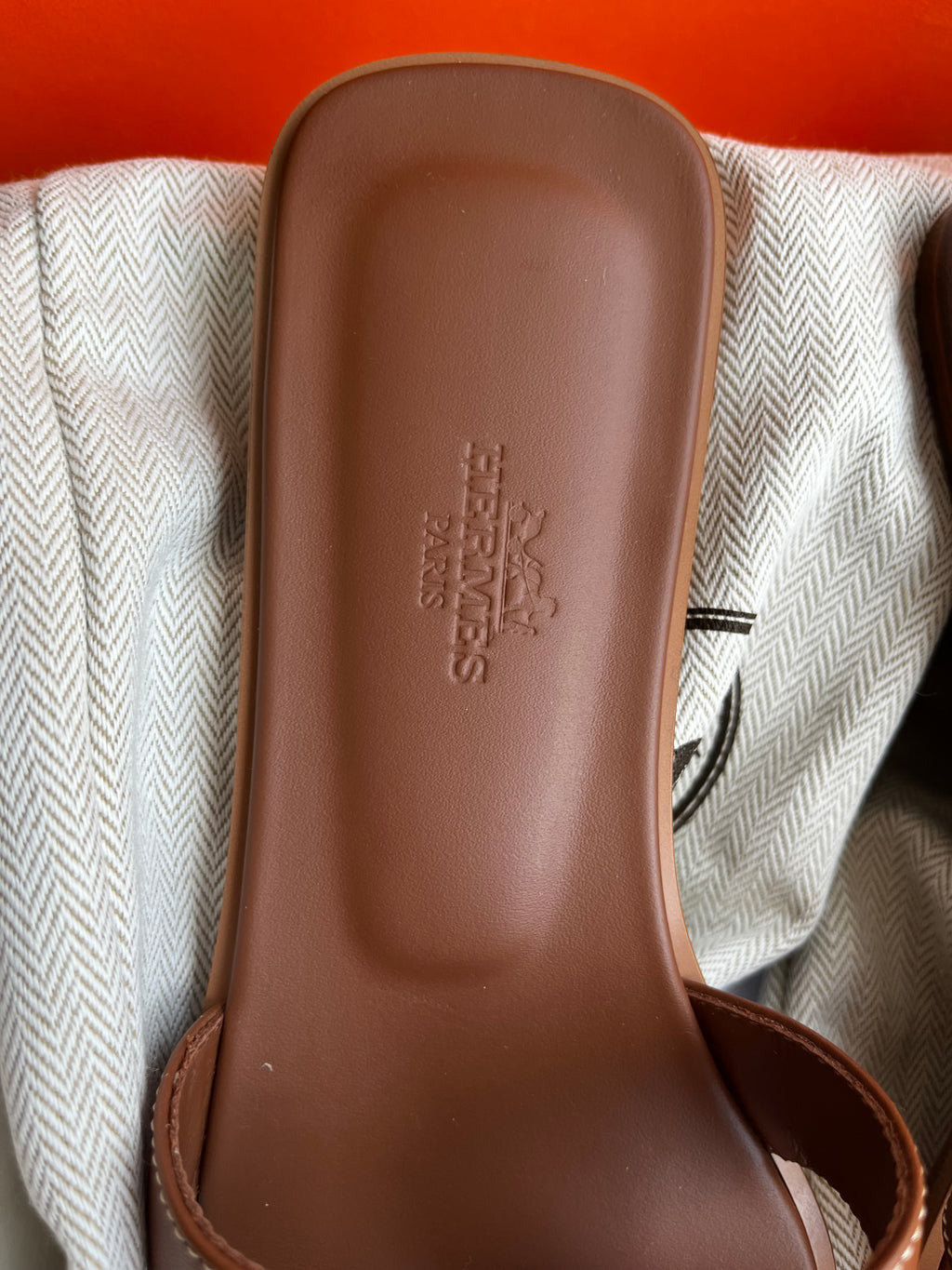 Hermes Oran Sandals Size 37