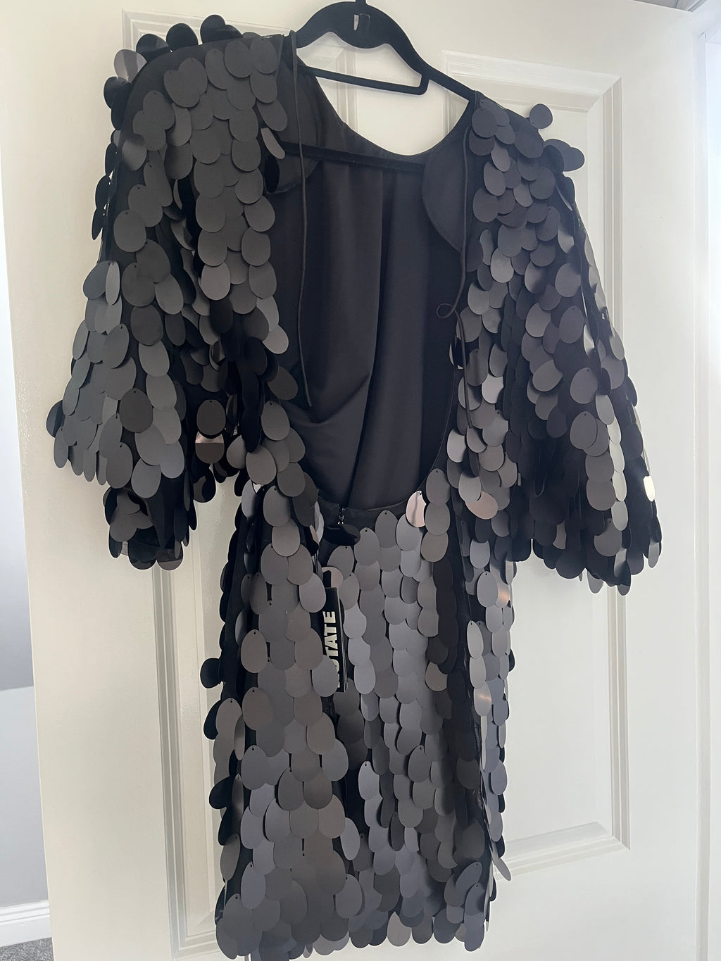 Rotate Black Sequin Dress Size 38