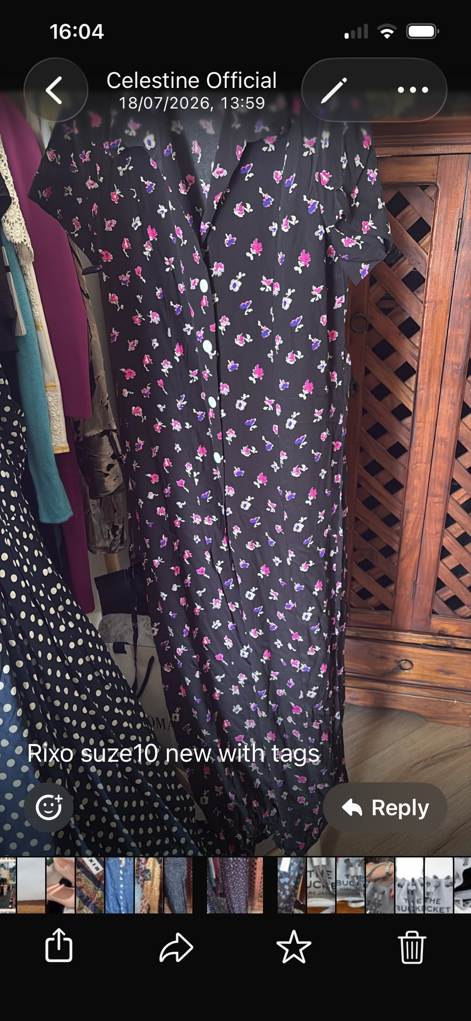 Rixo Florrie Dress Size 10