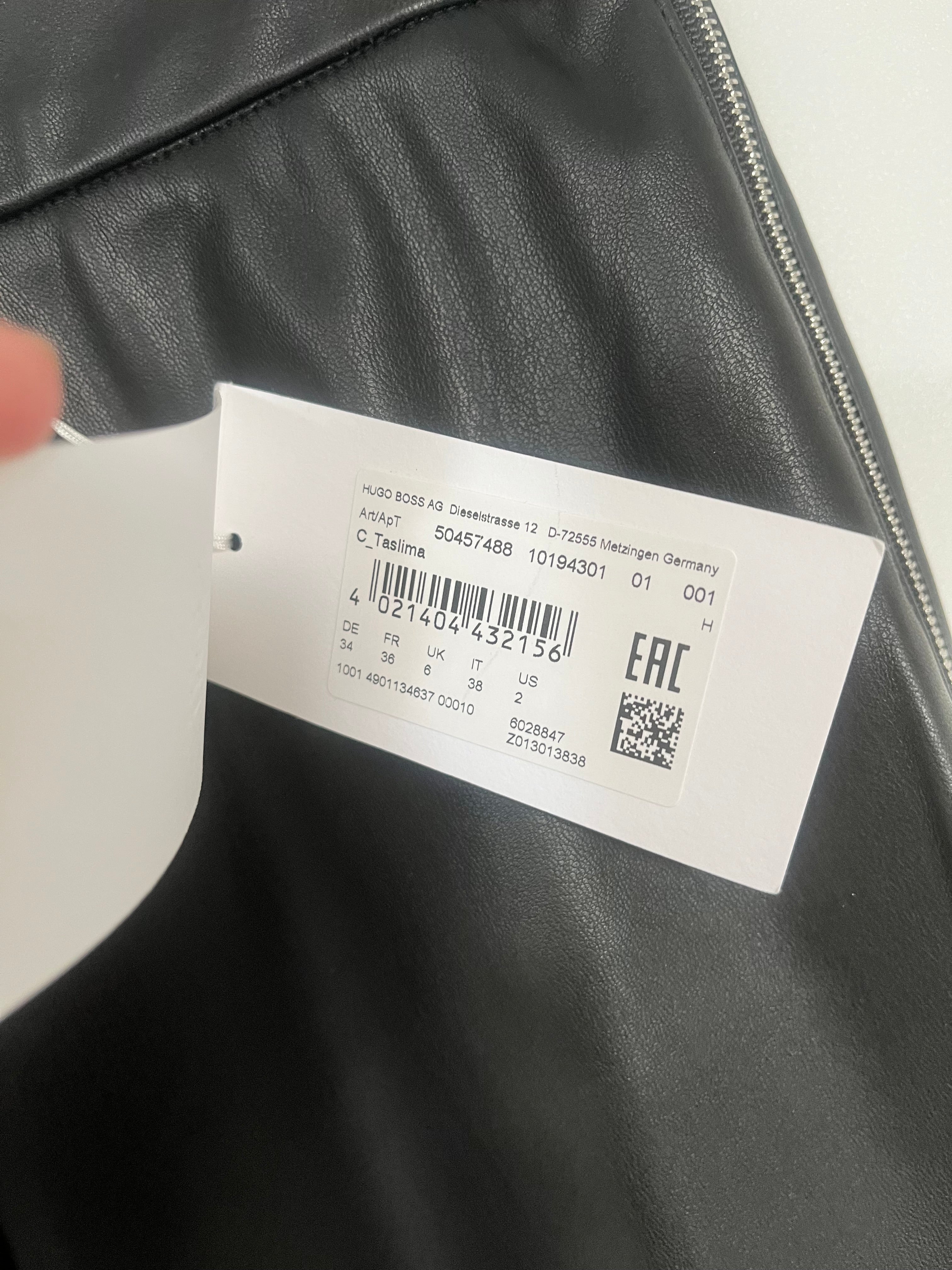 Boss Faux Leather Trousers Size 6