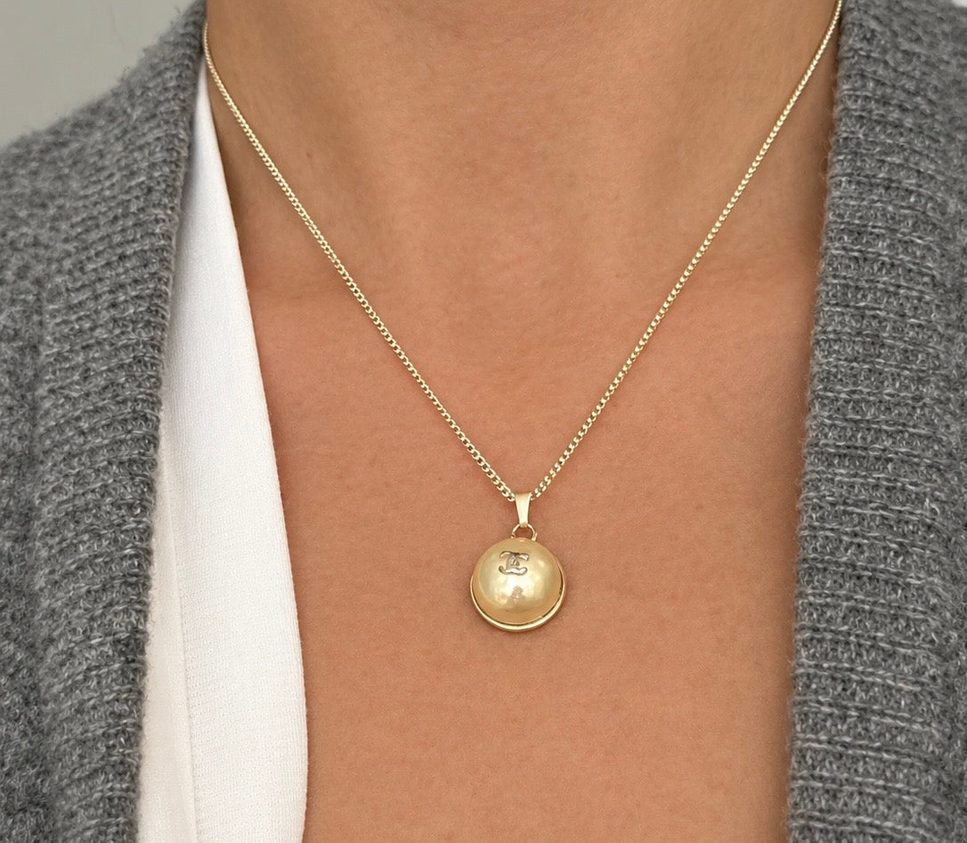 Repurposed Chanel Button Necklace