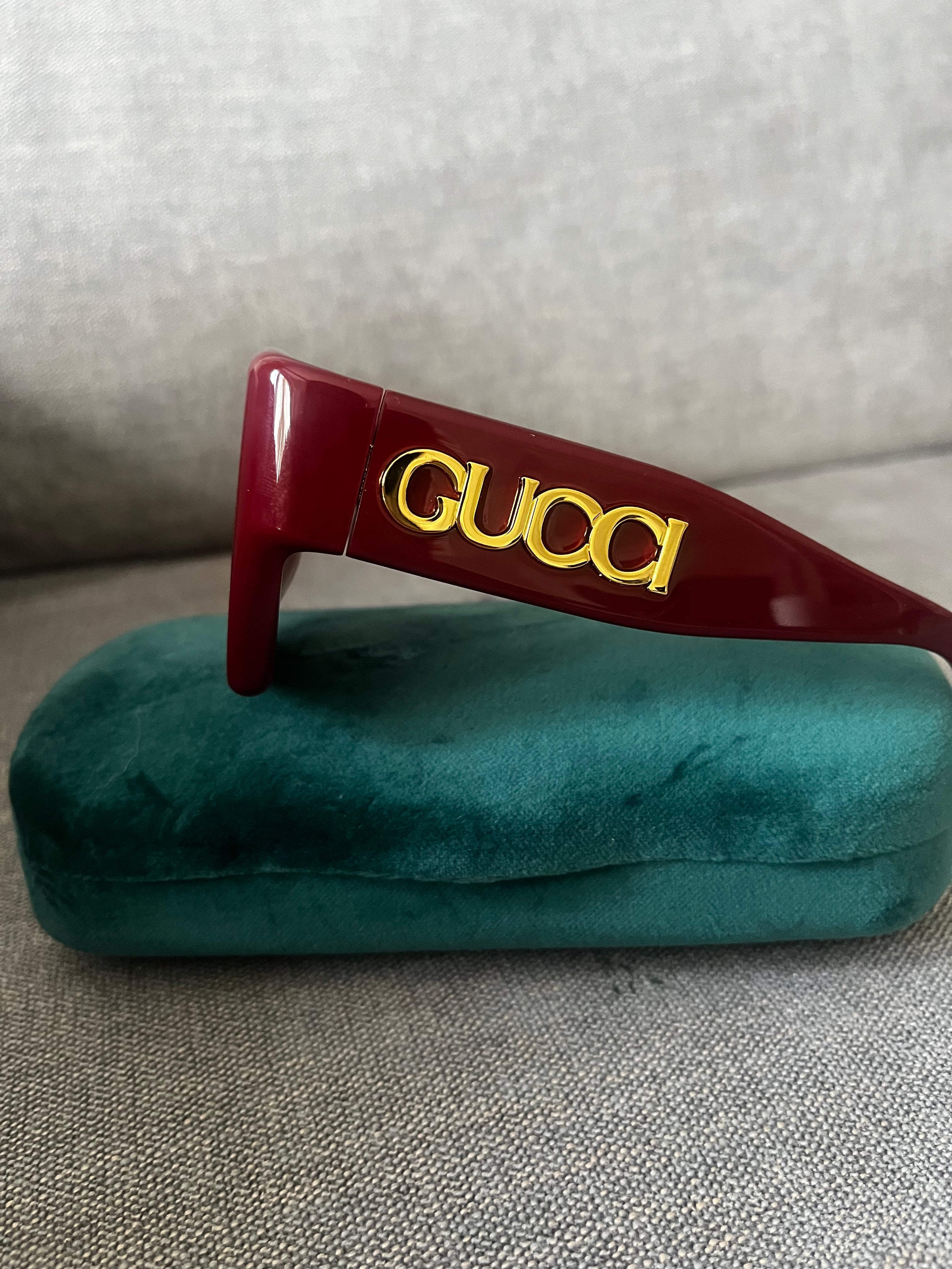 Gucci Bordeaux Red Sunglasses