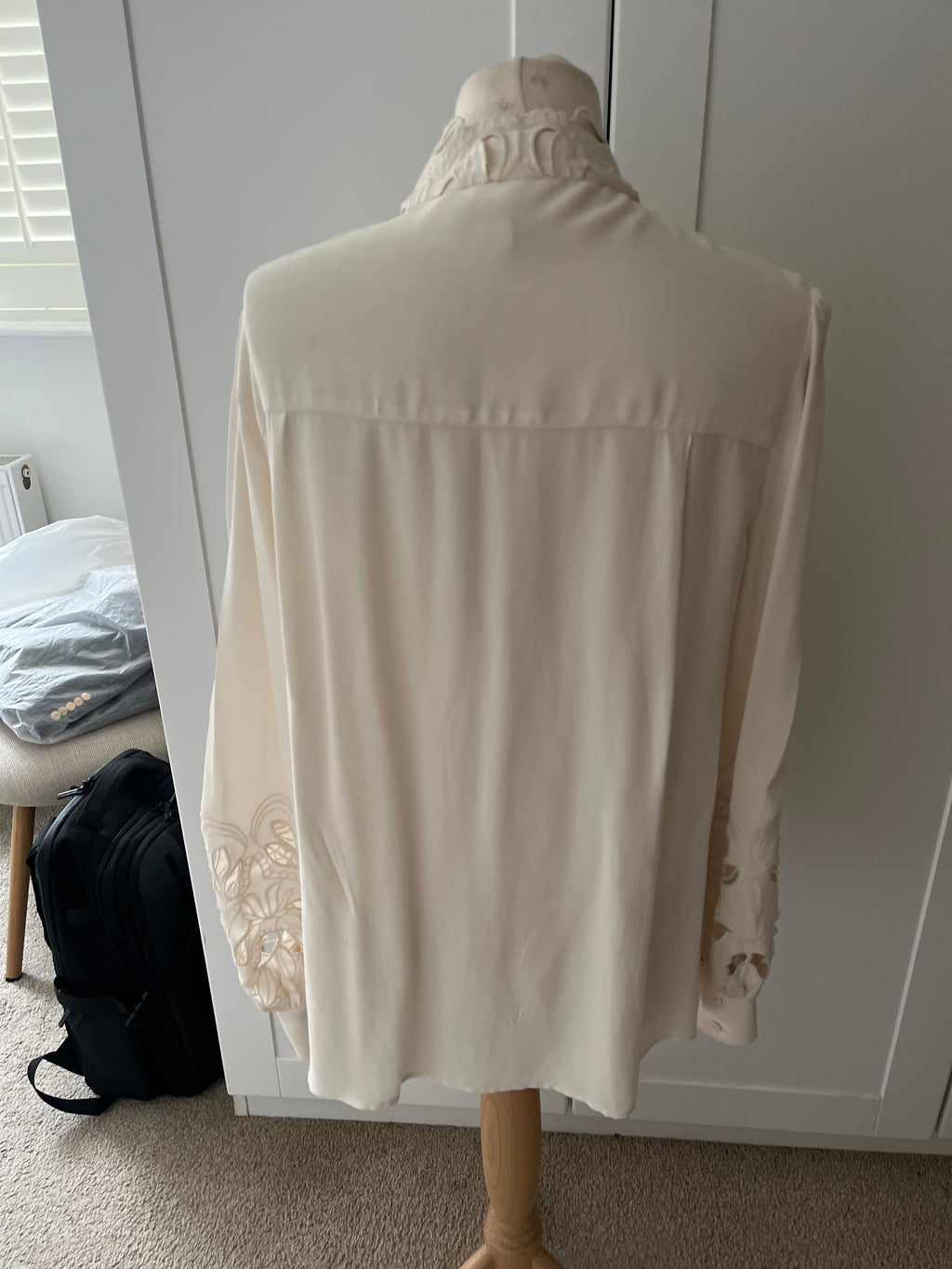 Reiss Cream Lace Top Size 14