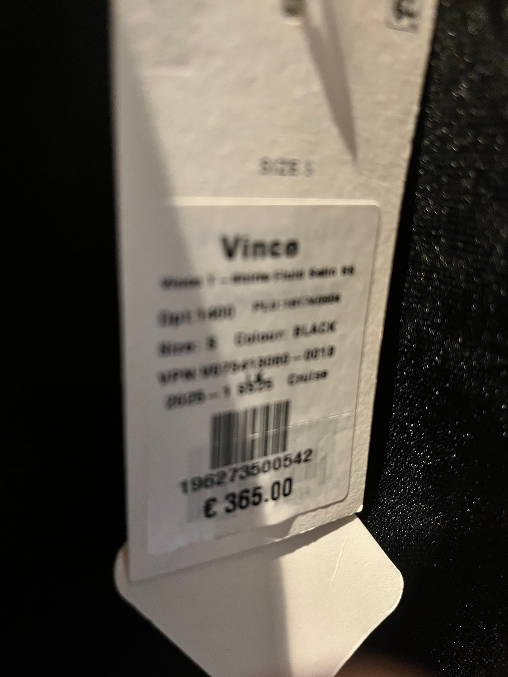 Vince Black Top Size S