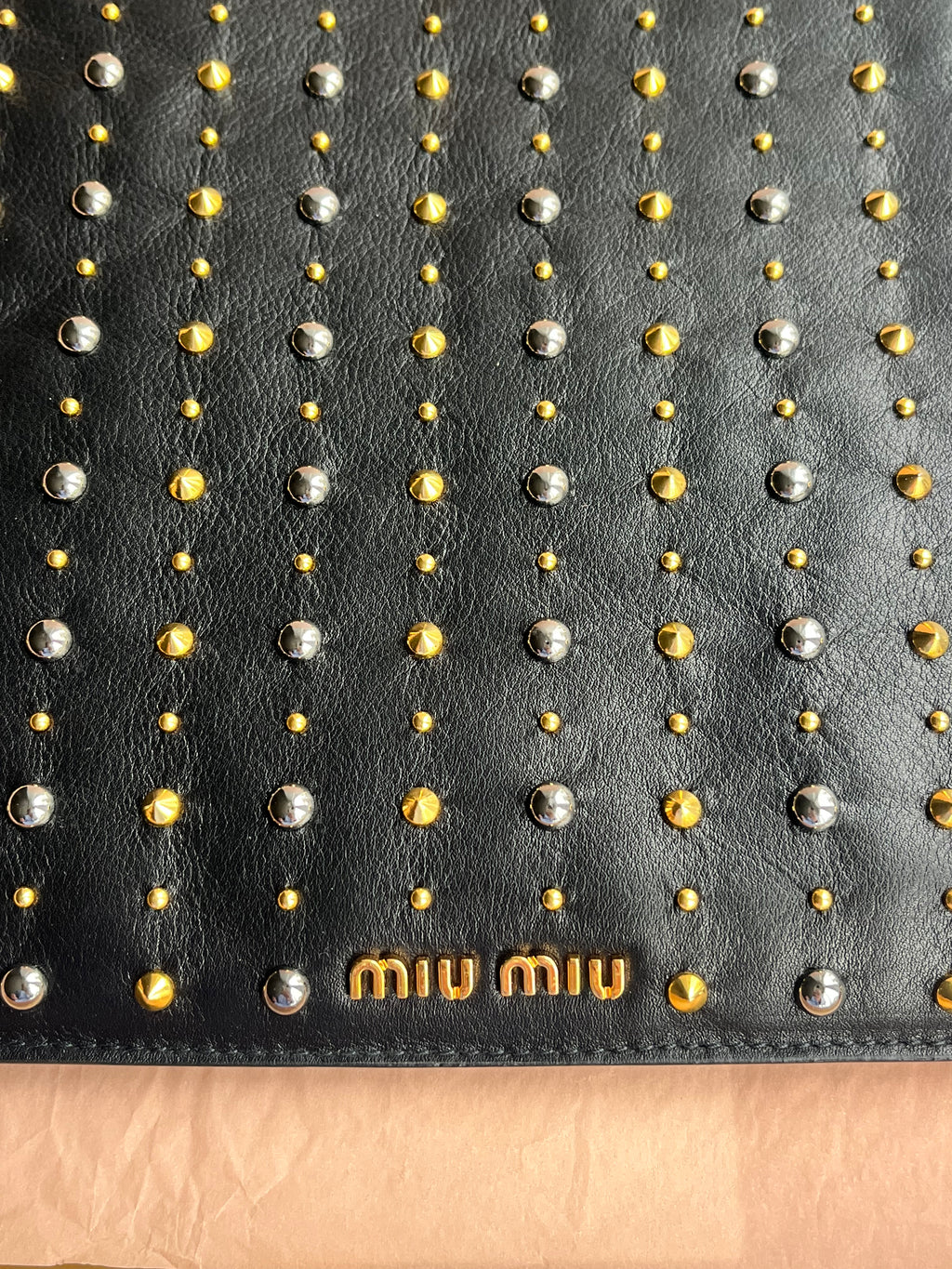 Miu Miu Back Studded IPad Case