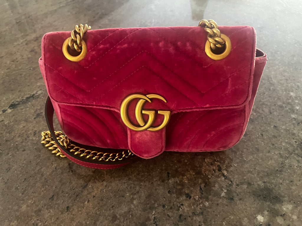 Gucci Velvet Marmont Bag