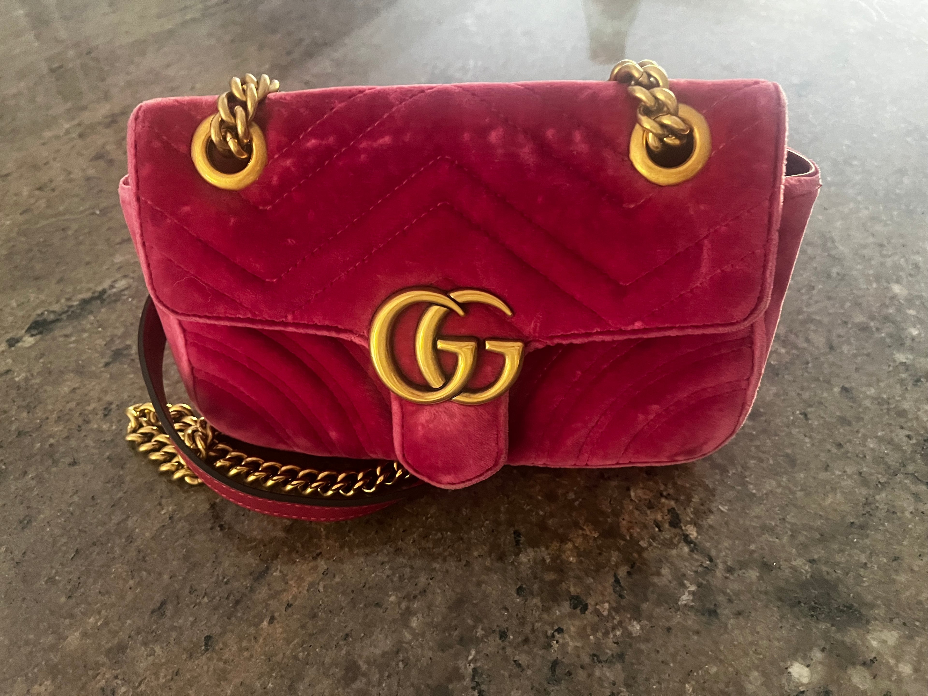 Gucci Velvet Marmont Bag