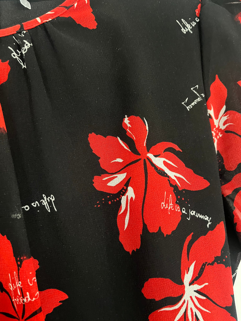 Marella Floral Midi Dress Size 8