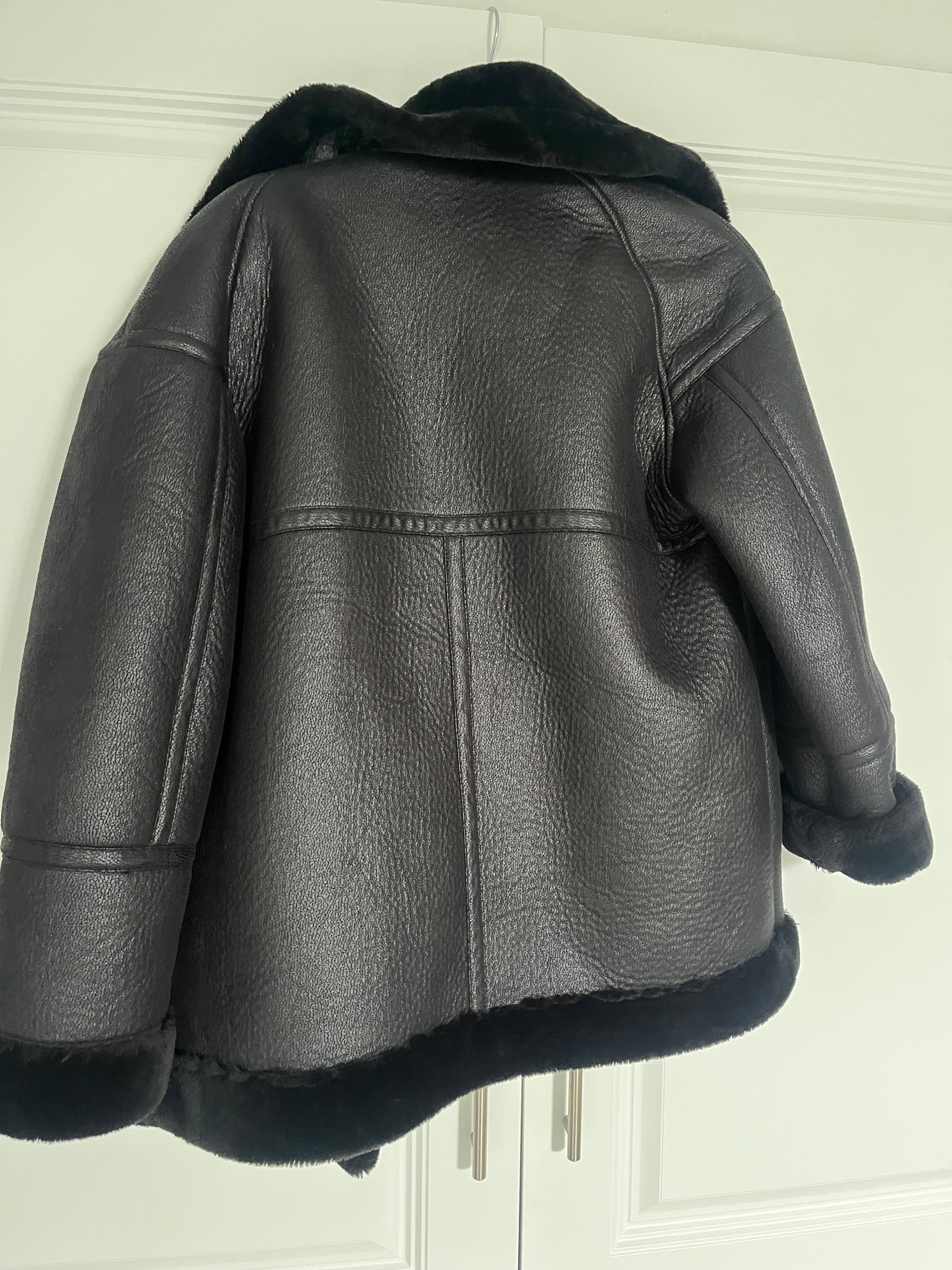 Whistles Black Flying Jacket Size S