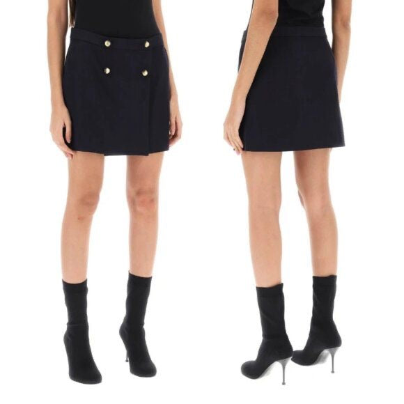 Alexander McQueen Navy Mini Skirt Size 12