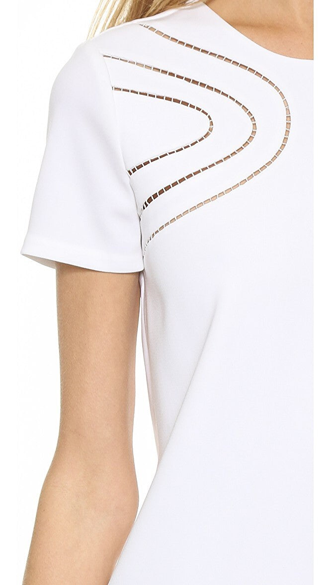 Diane Von Furstenberg White Shift Dress Size 10