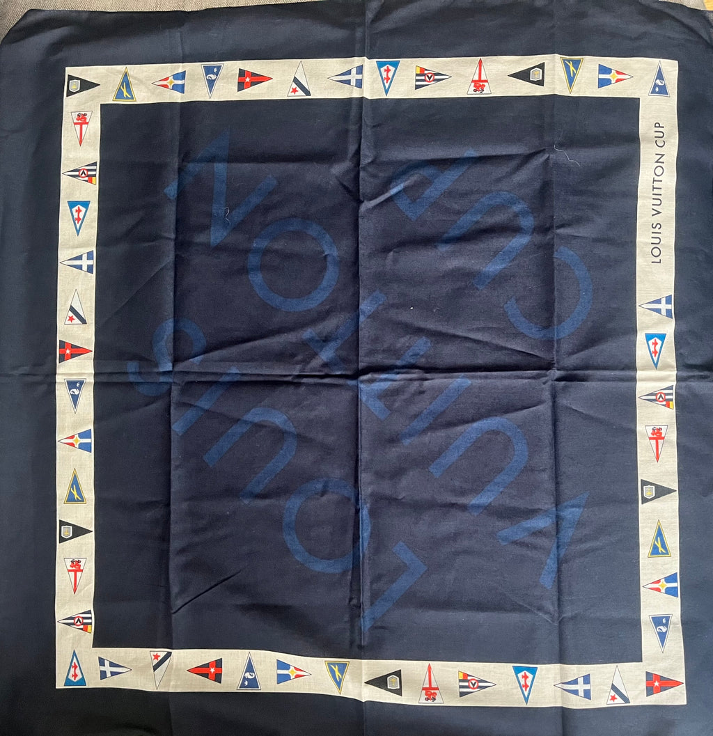 Louis Vuitton Navy Scarf/Bandana