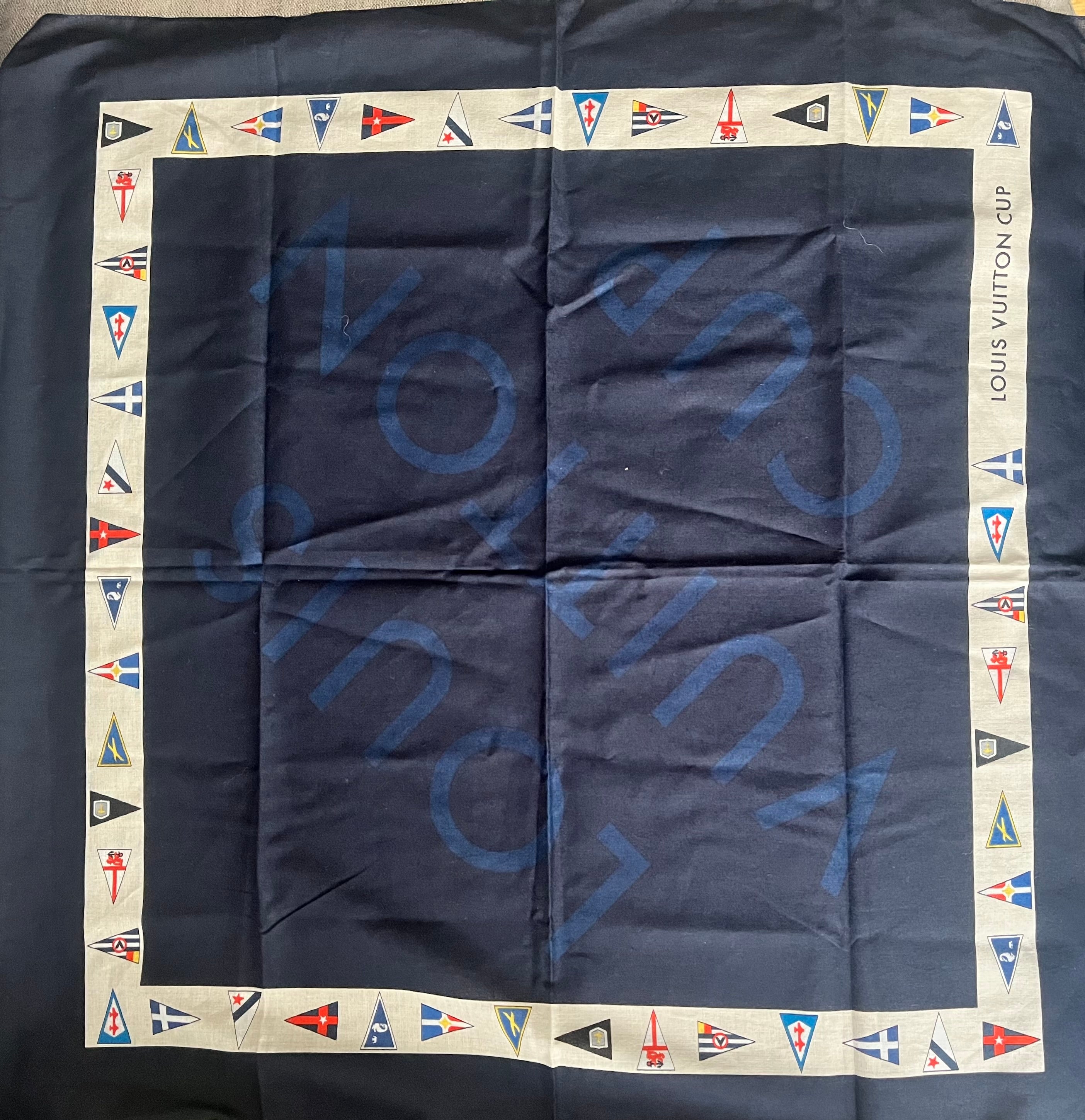 Louis Vuitton Navy Scarf/Bandana