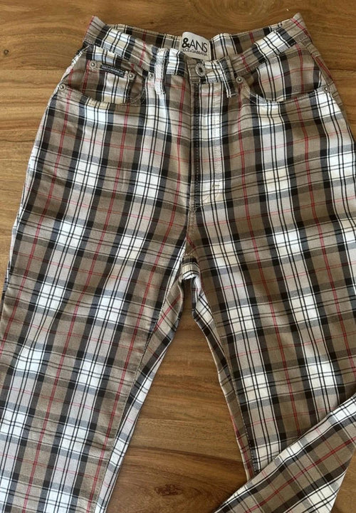 Dolce & Gabbana Plaid Jeans Size 8/10