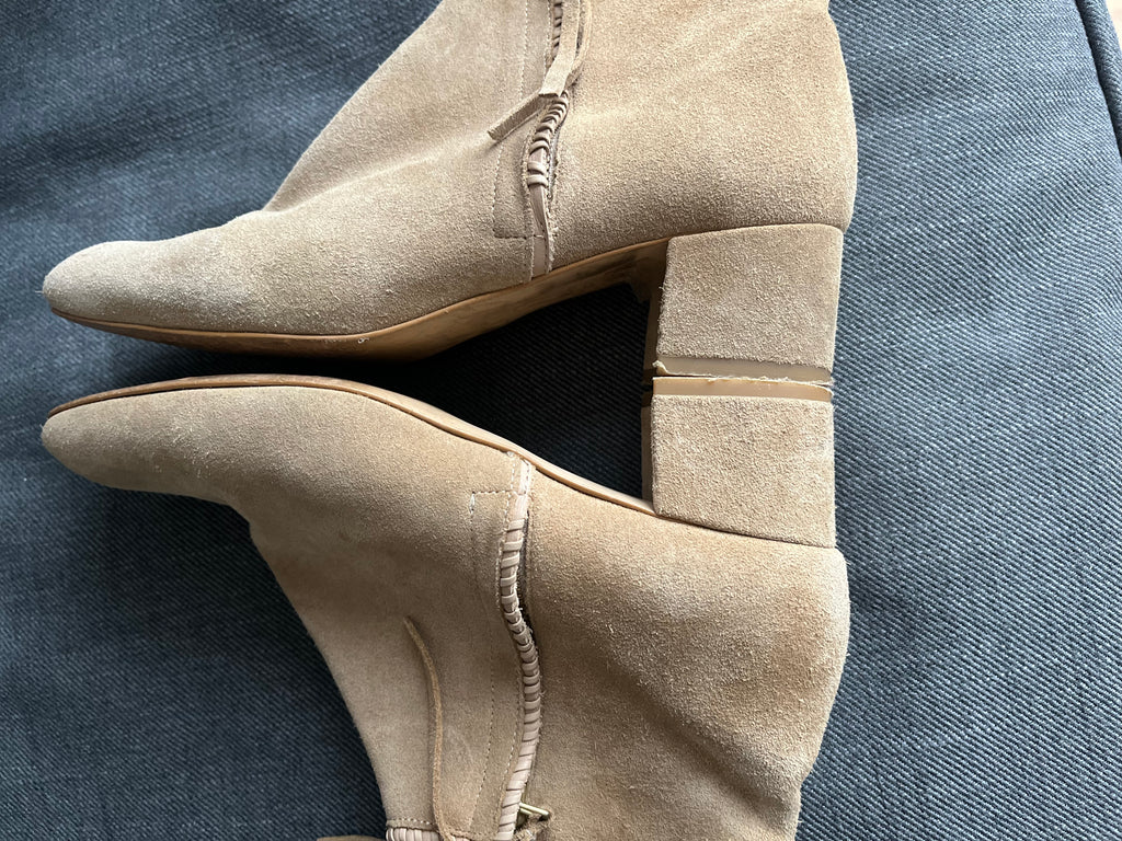 Maje Suede Ankle Boots Size 38