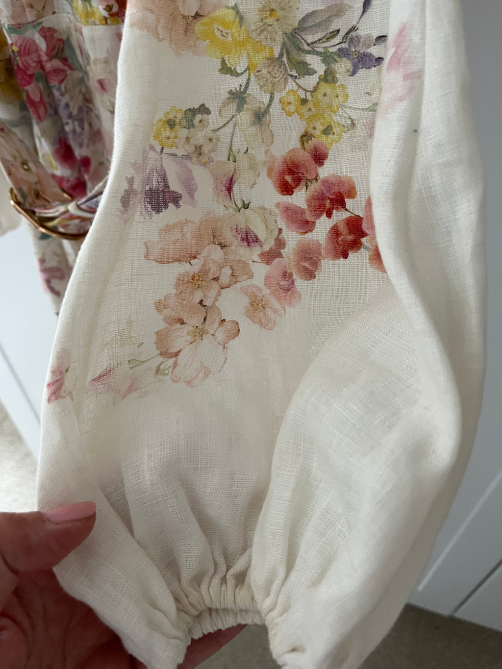 Zimmermann Floral Linen Dress Size 1