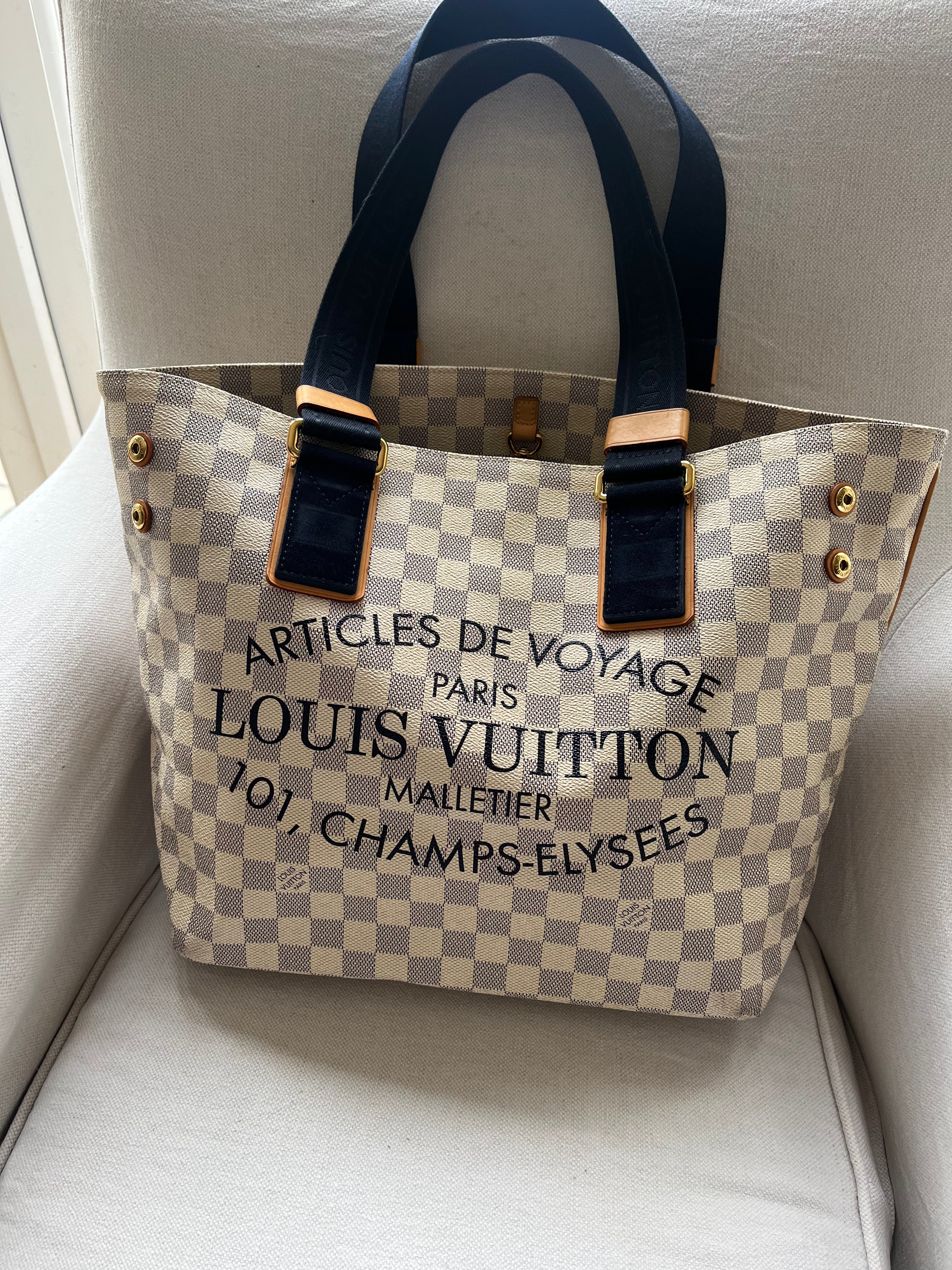 Louis Vuitton Damier Azur Beach Cabas Bag
