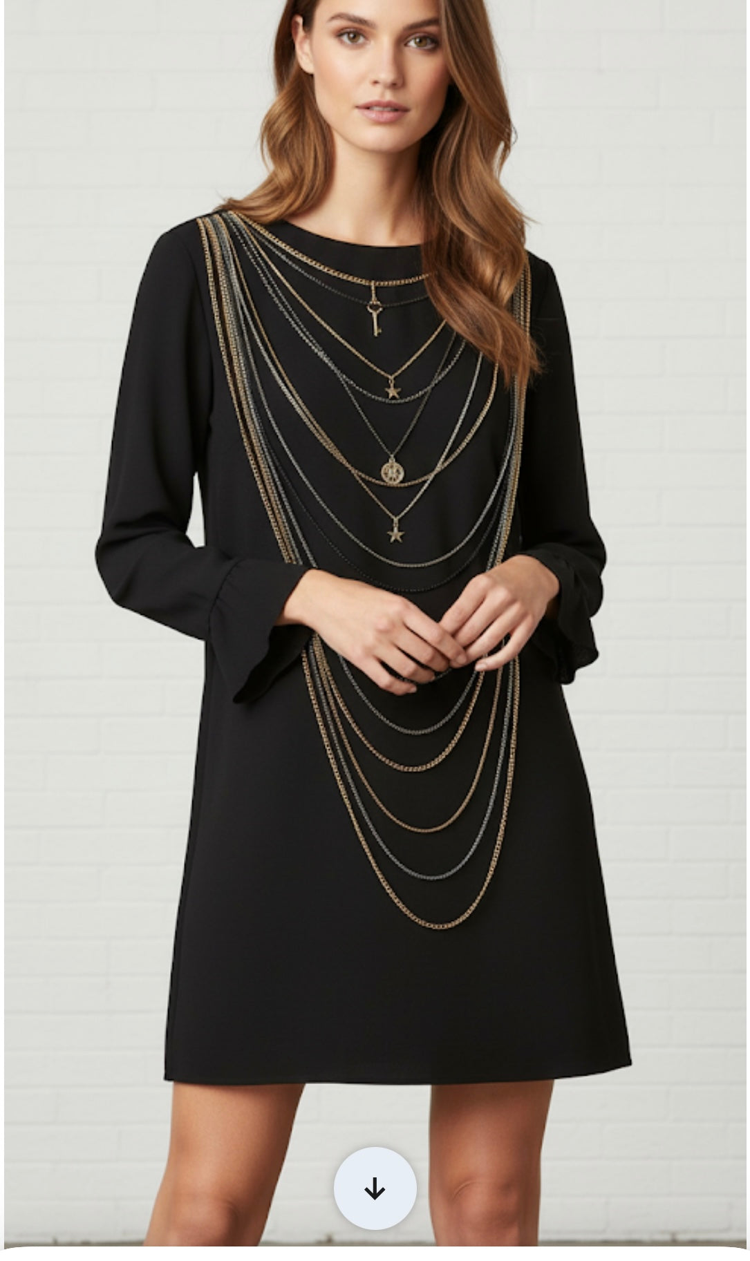 Moschino Chain Print Dress Size 12