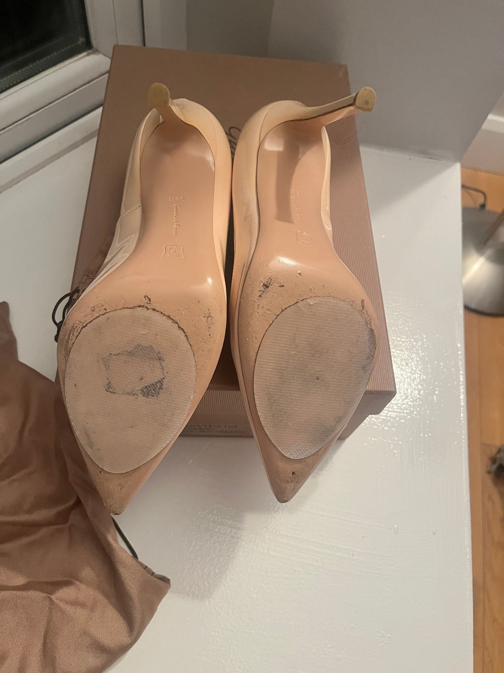 Gianvito Rossi Verrosa Rosa Heels Size 38.5