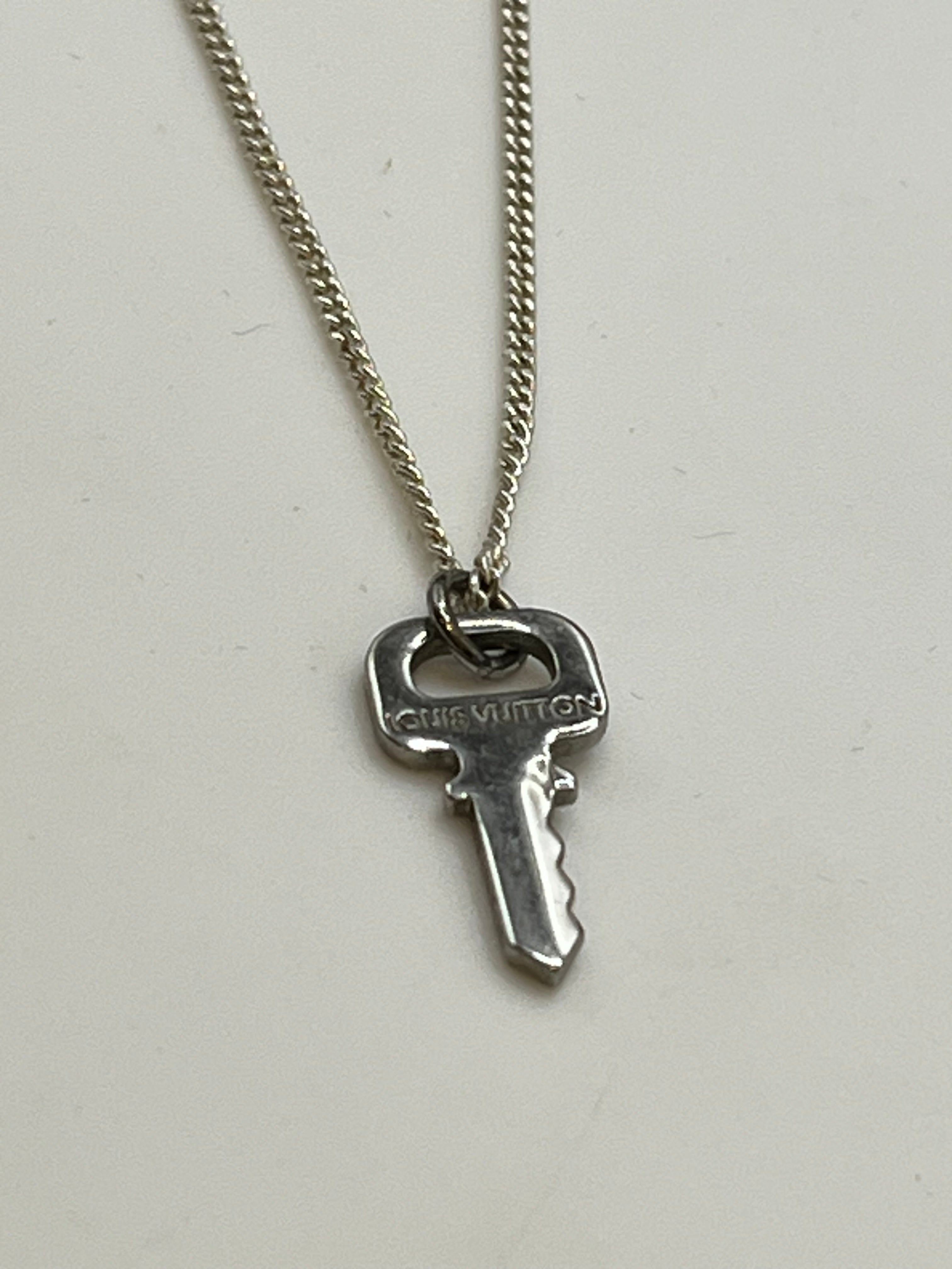 Repurposed Silver Louis Vuitton Key Necklace