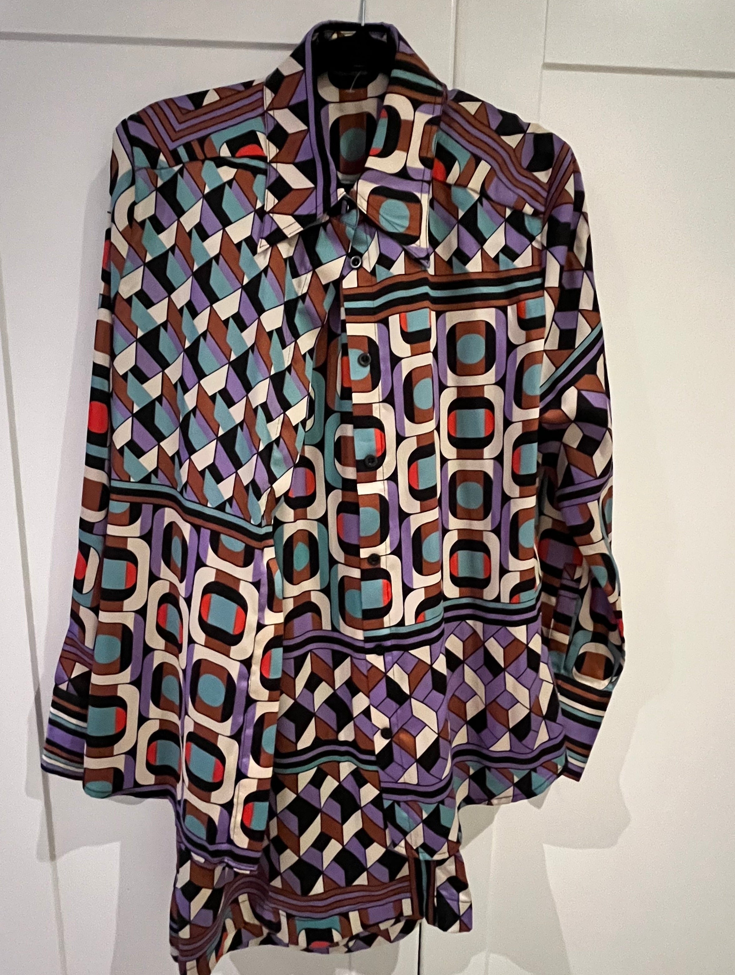 Suncoo Paris 2 Piece Blouse & Trousers Size M/L