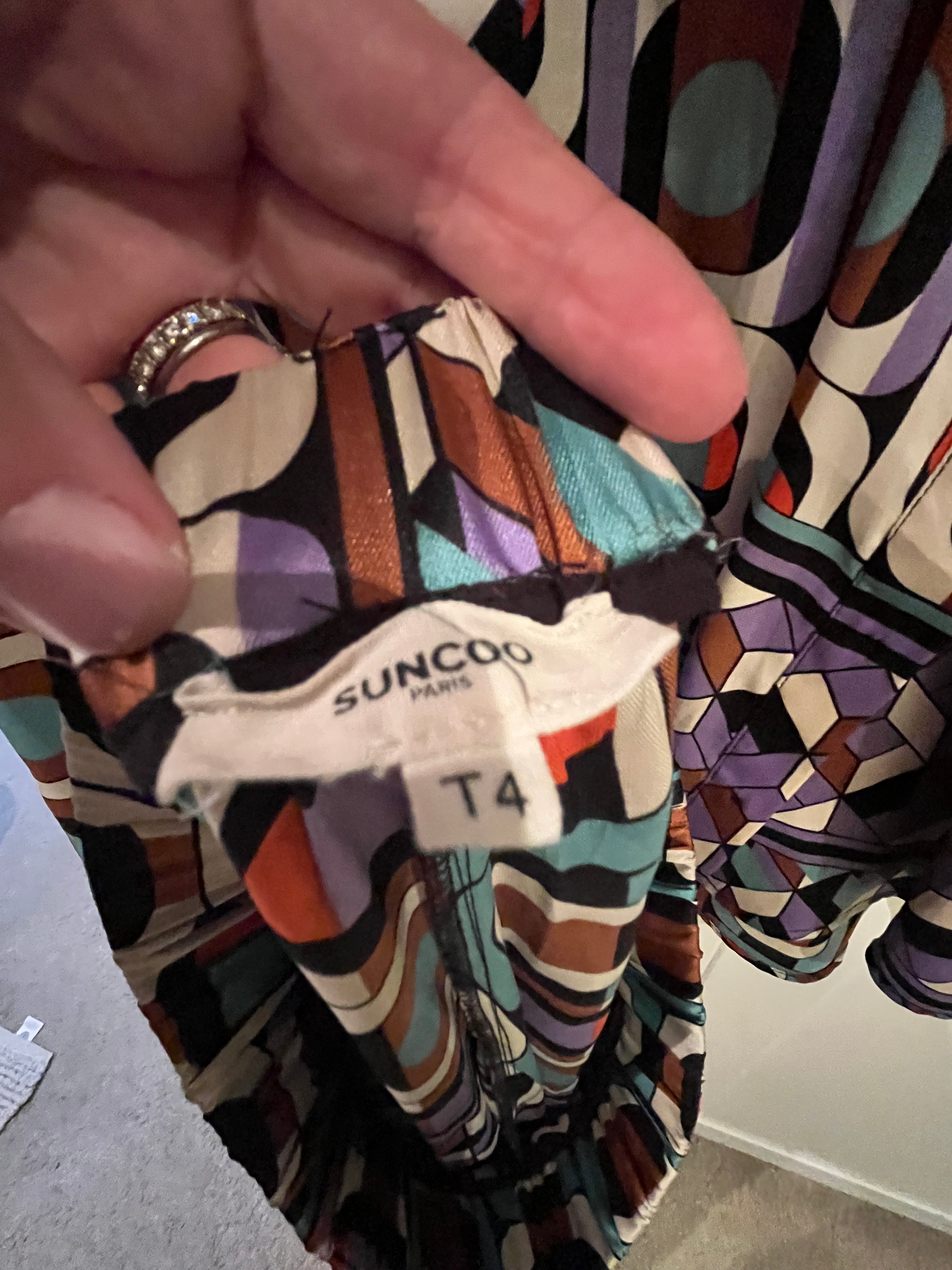 Suncoo Paris 2 Piece Blouse & Trousers Size M/L