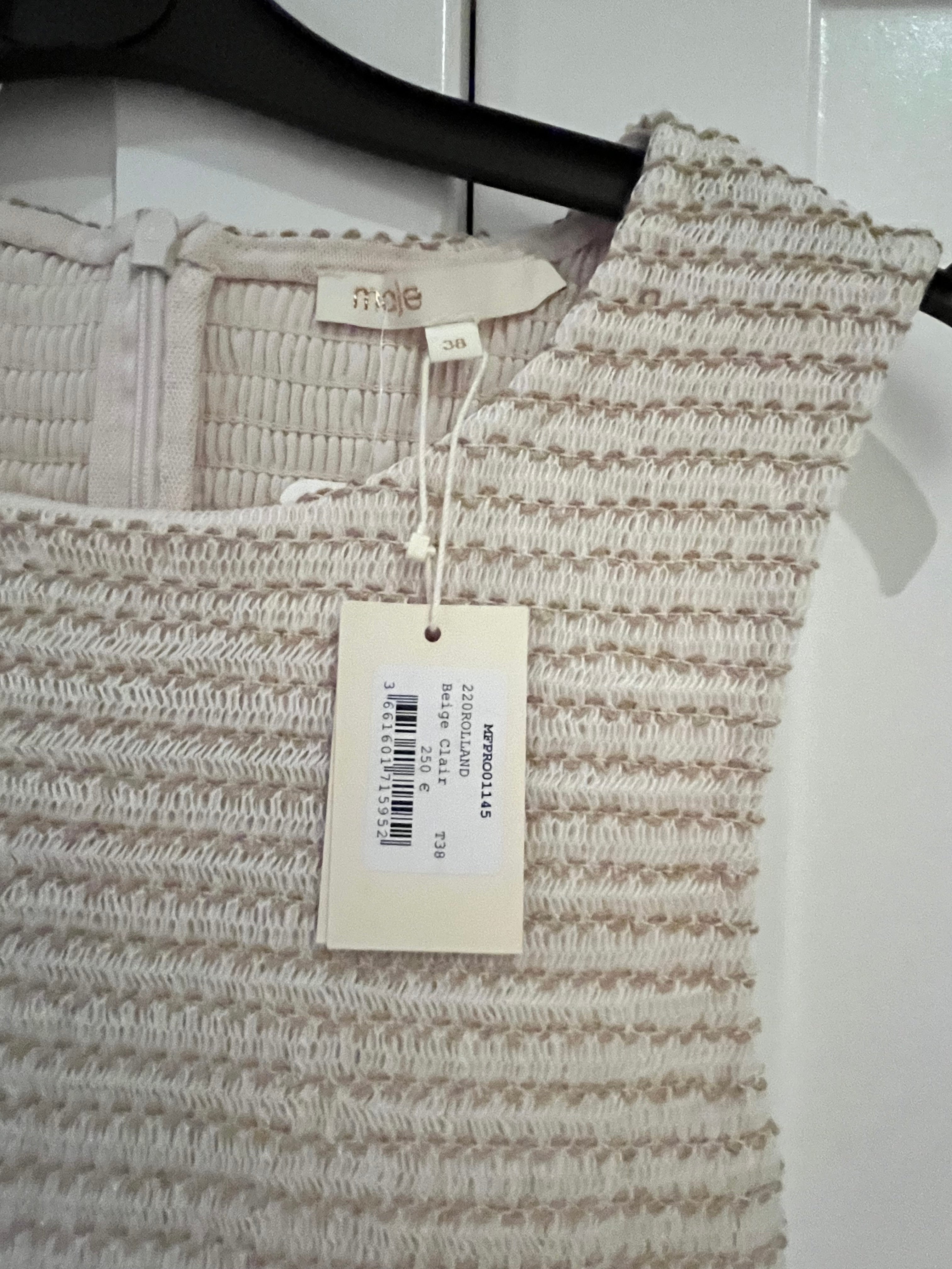 Maje Beige Mini Dress Size 38