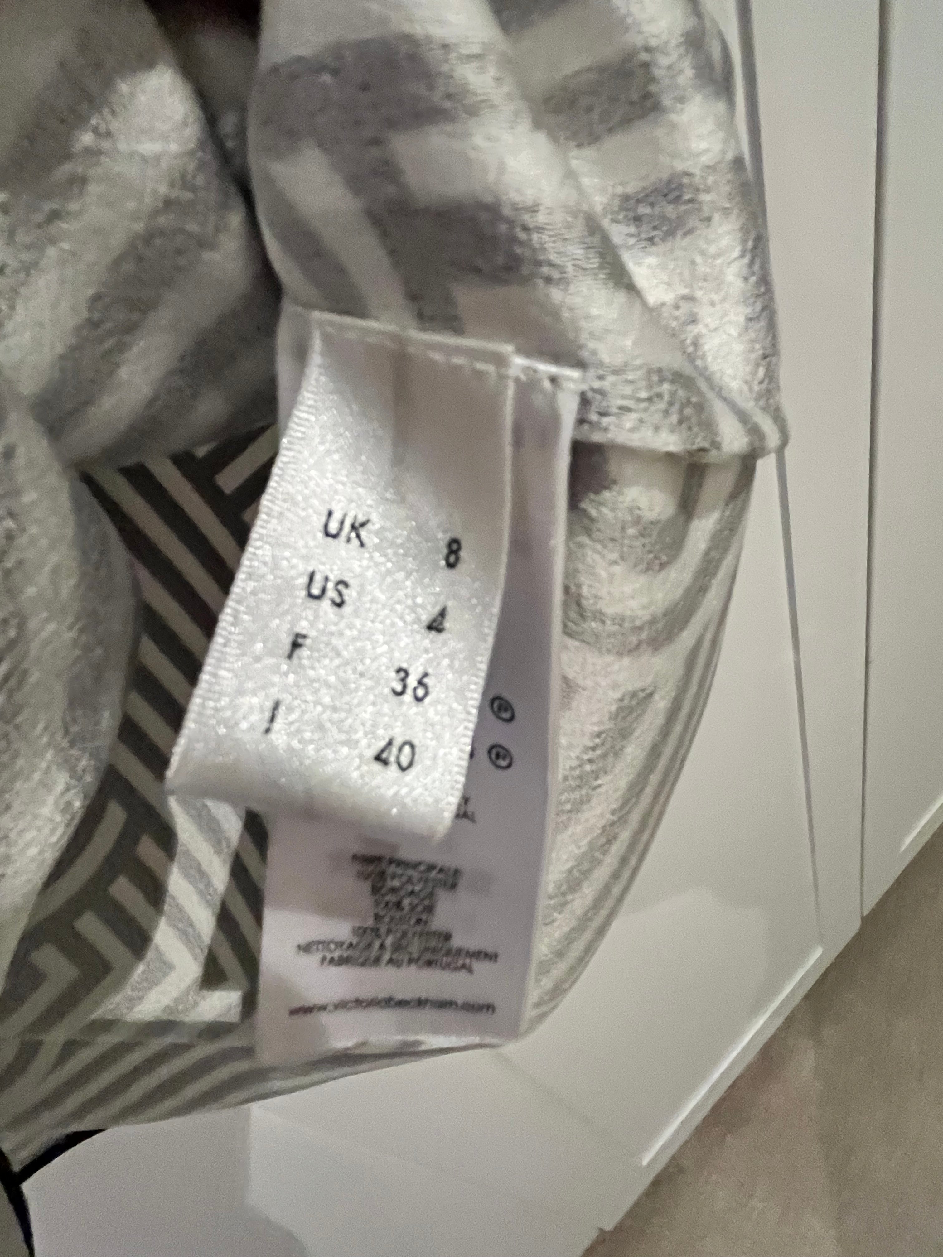 Victoria Beckham Monochrome Top Size 8