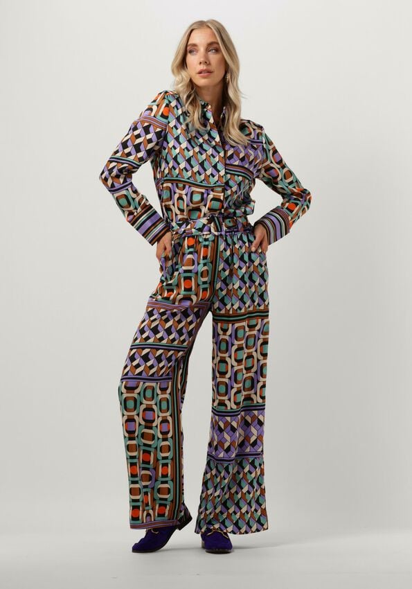 Suncoo Paris 2 Piece Blouse & Trousers Size M/L