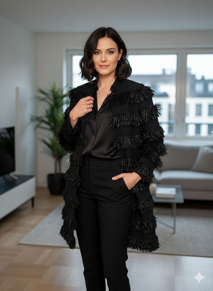 Black Paule Ka Coat Size 38