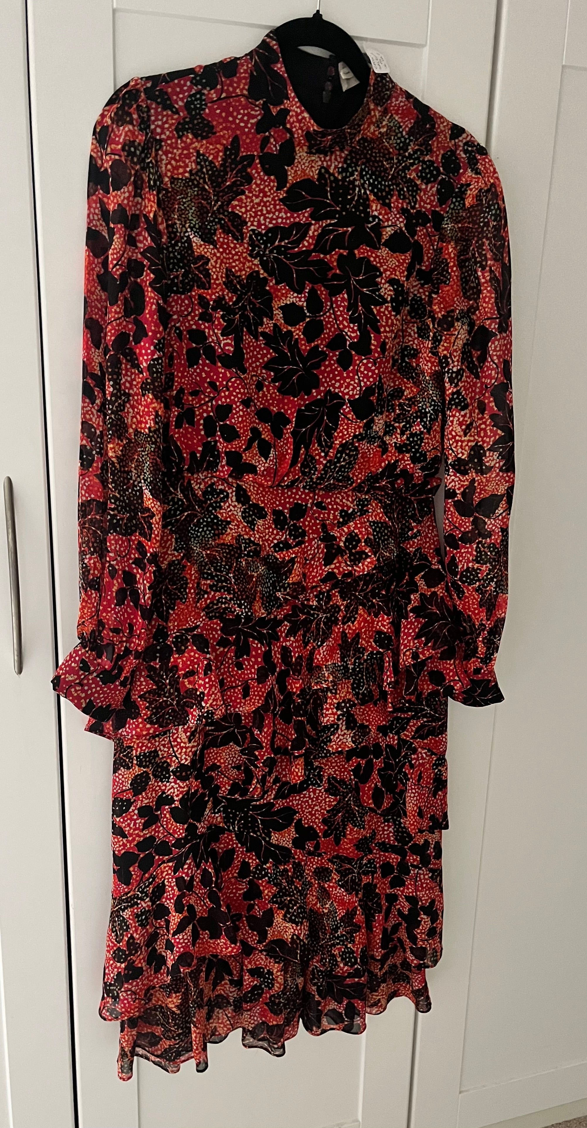 Saloni ‘Isa’ Ruffle Dress Size 10