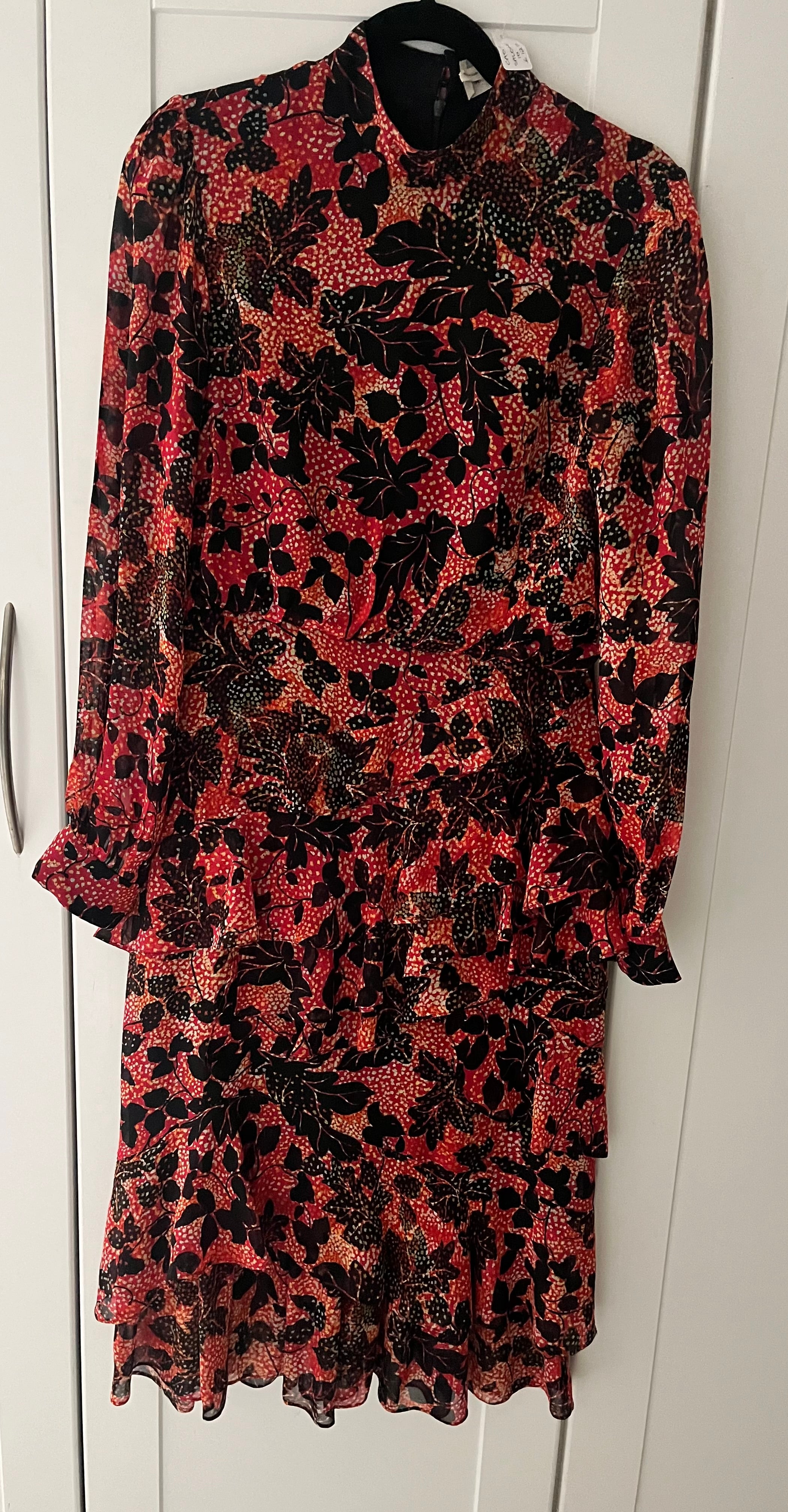 Saloni ‘Isa’ Ruffle Dress Size 10