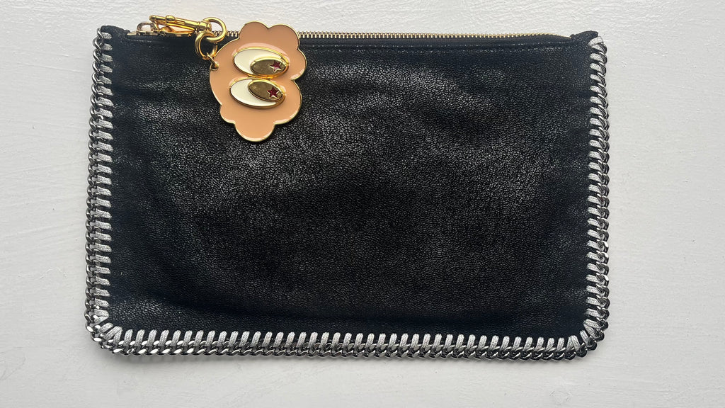 Stella McCartney Black Falabella Clutch
