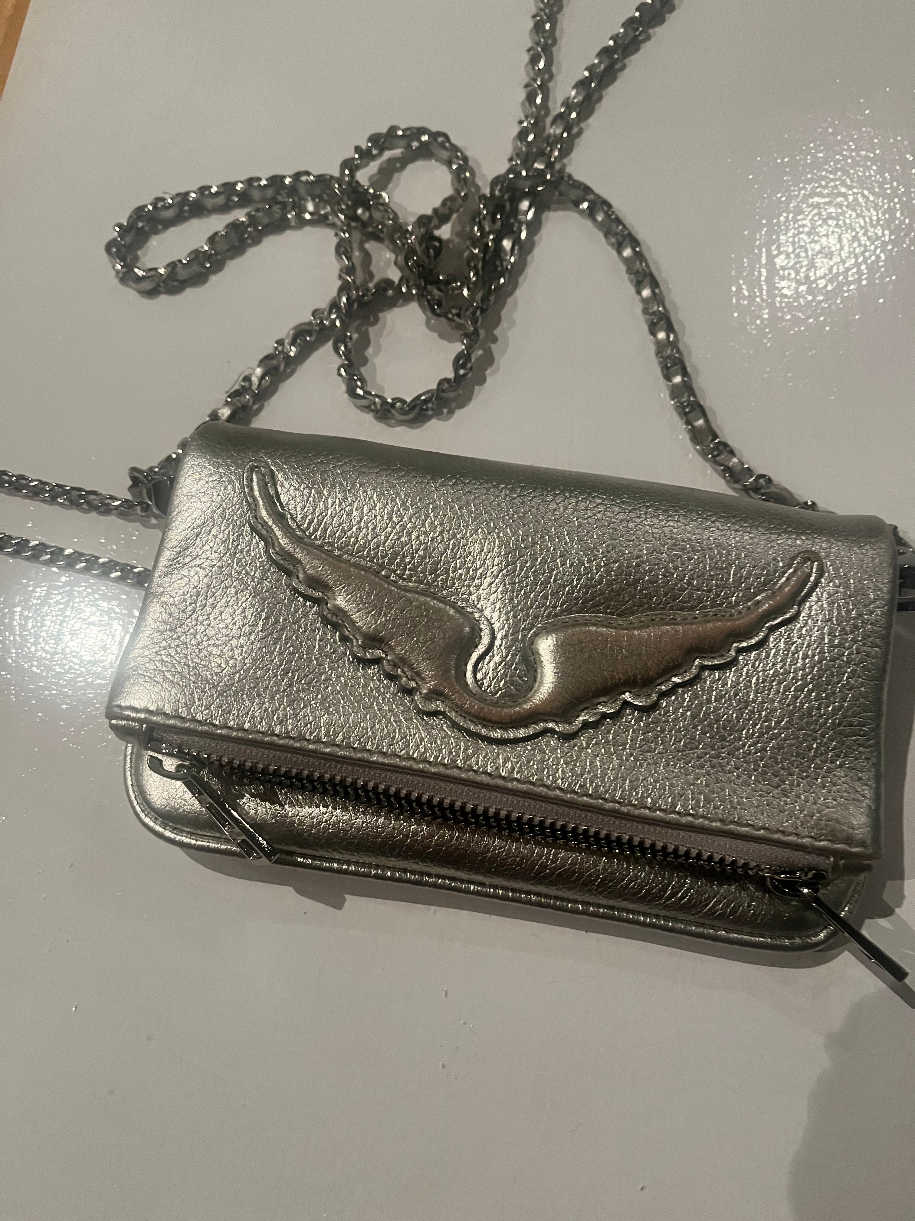 Zadig Rock Nano Silver Clutch