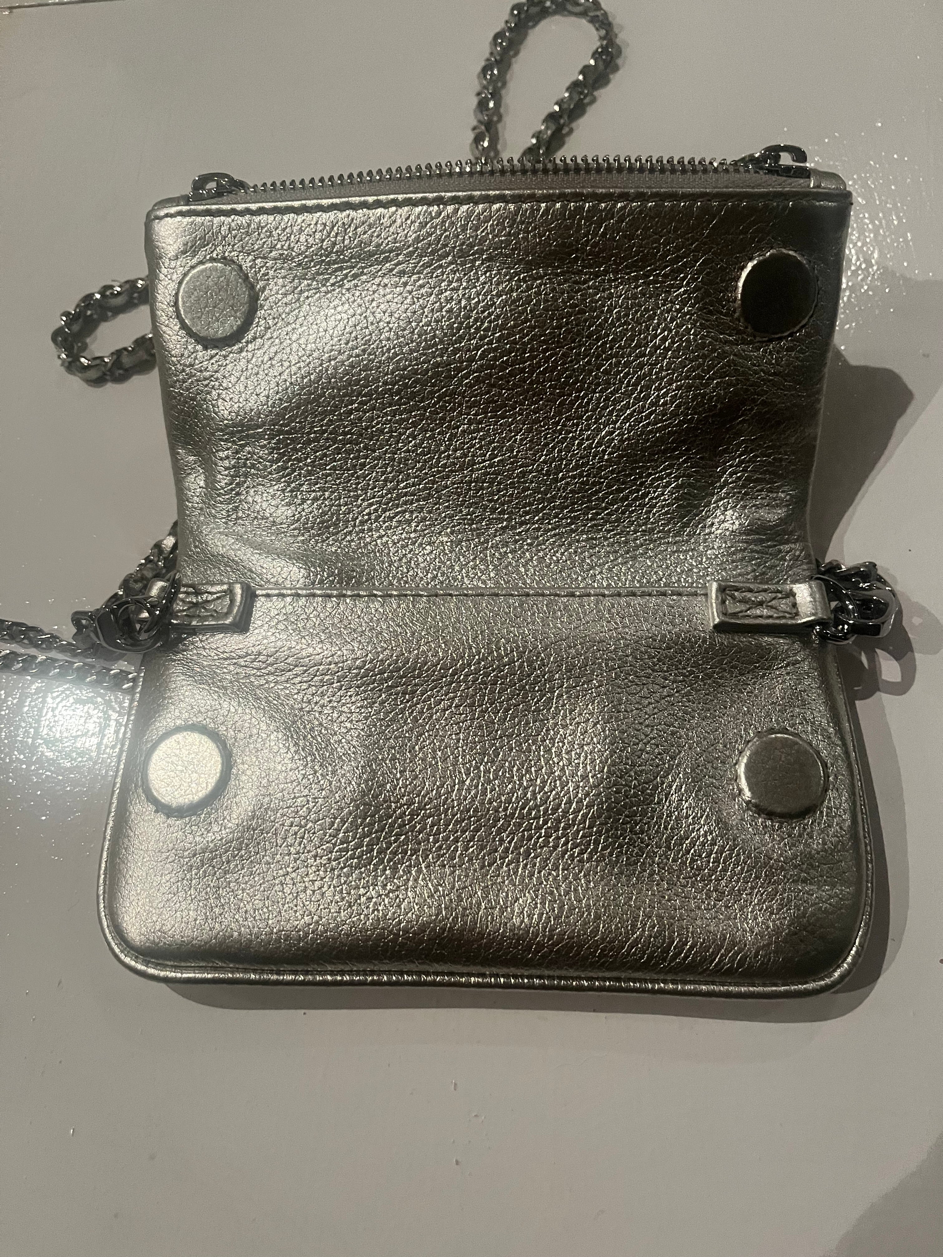 Zadig Rock Nano Silver Clutch