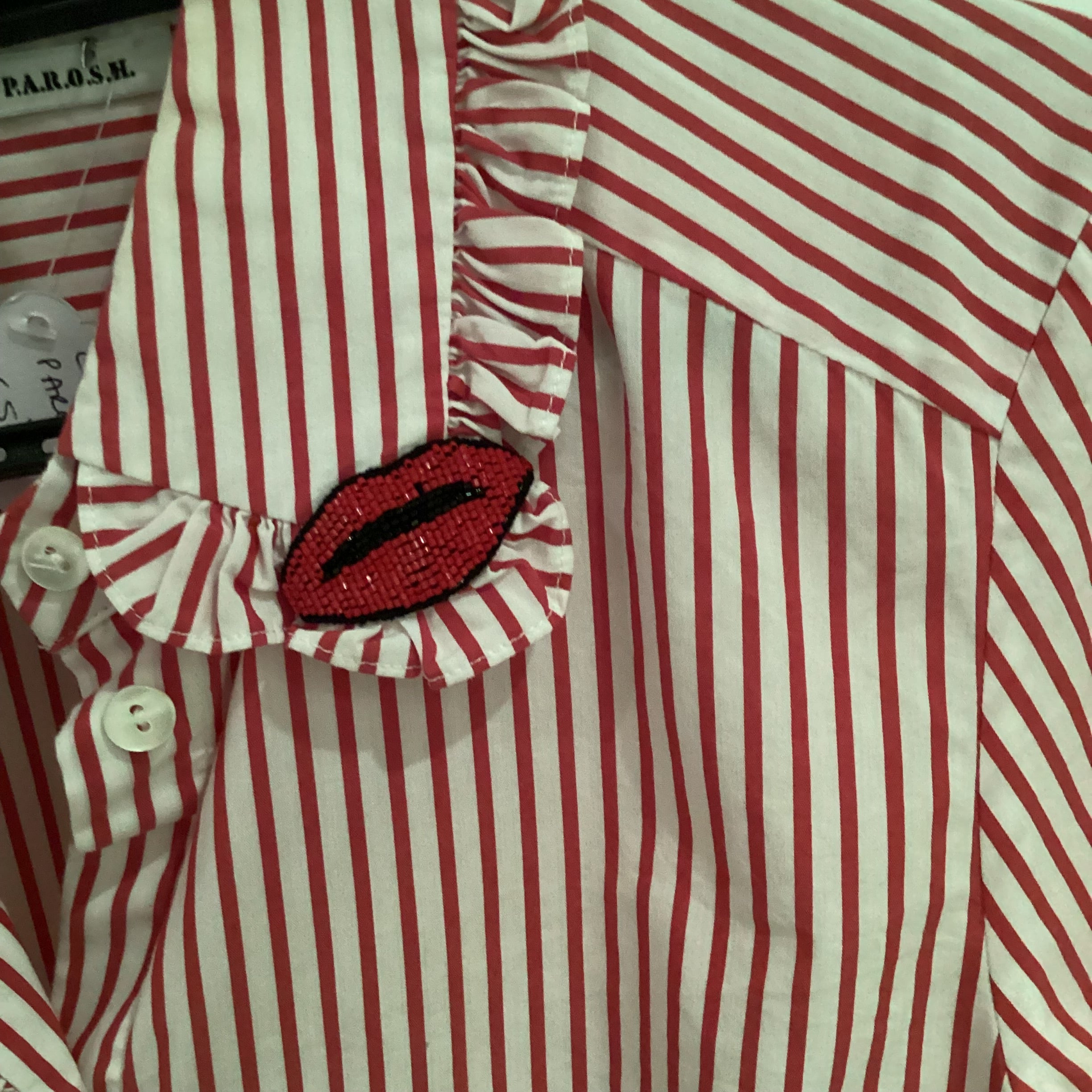 Parosh Stripe Blouse Size S