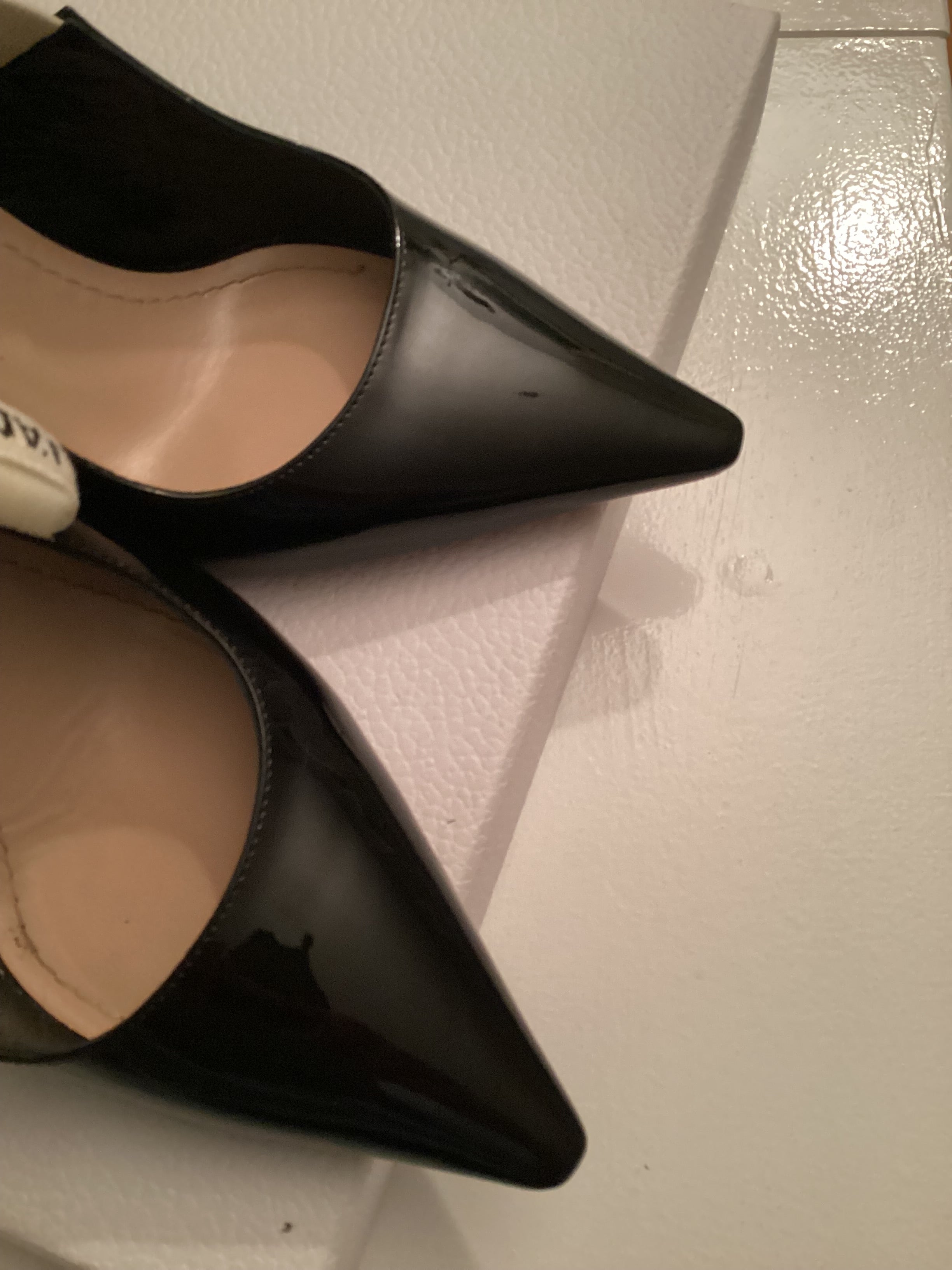 J’Adior Black Patent Shoes Size 39